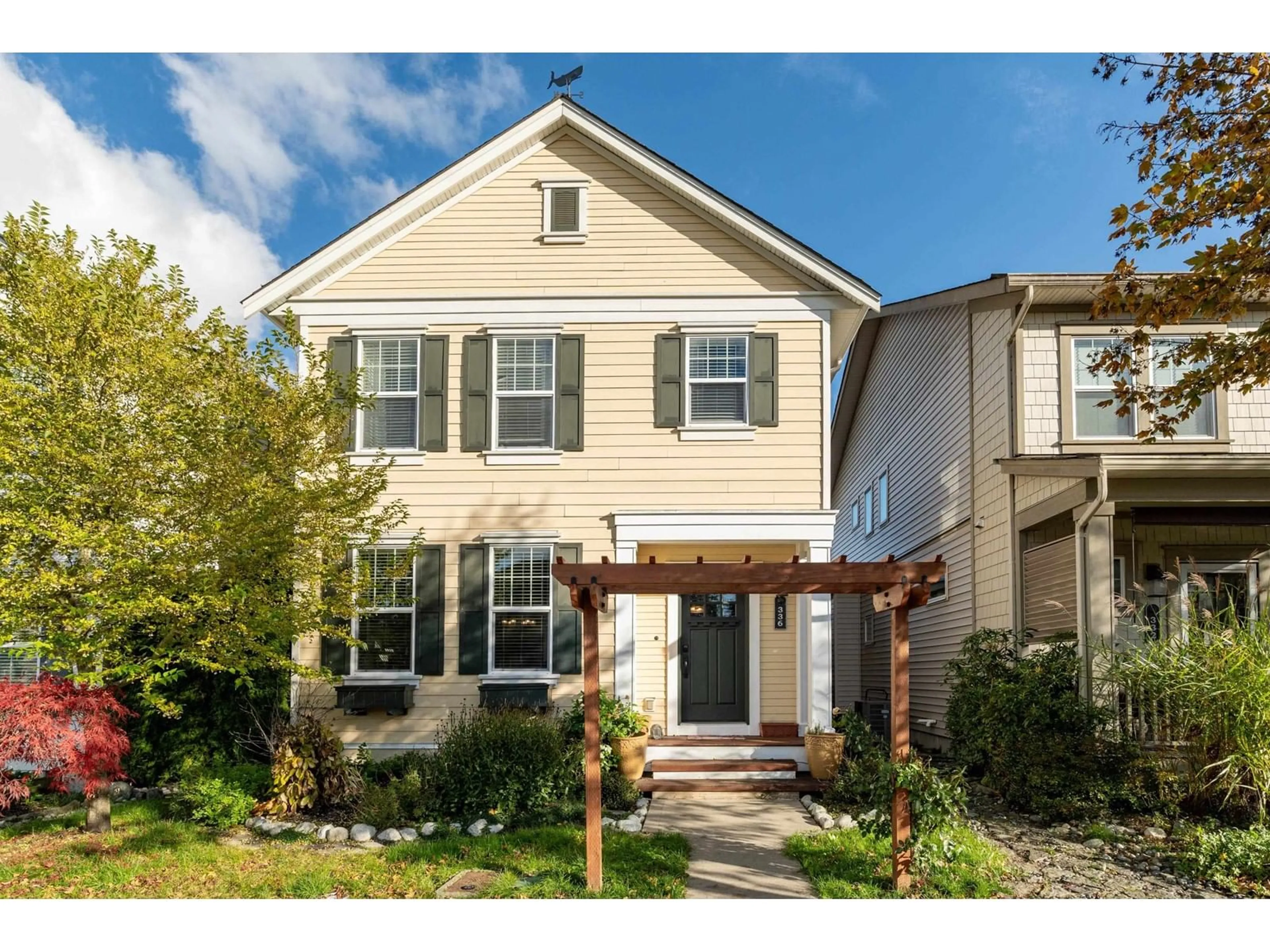 Home with vinyl exterior material, street for 336 172, Surrey British Columbia V3Z9P7