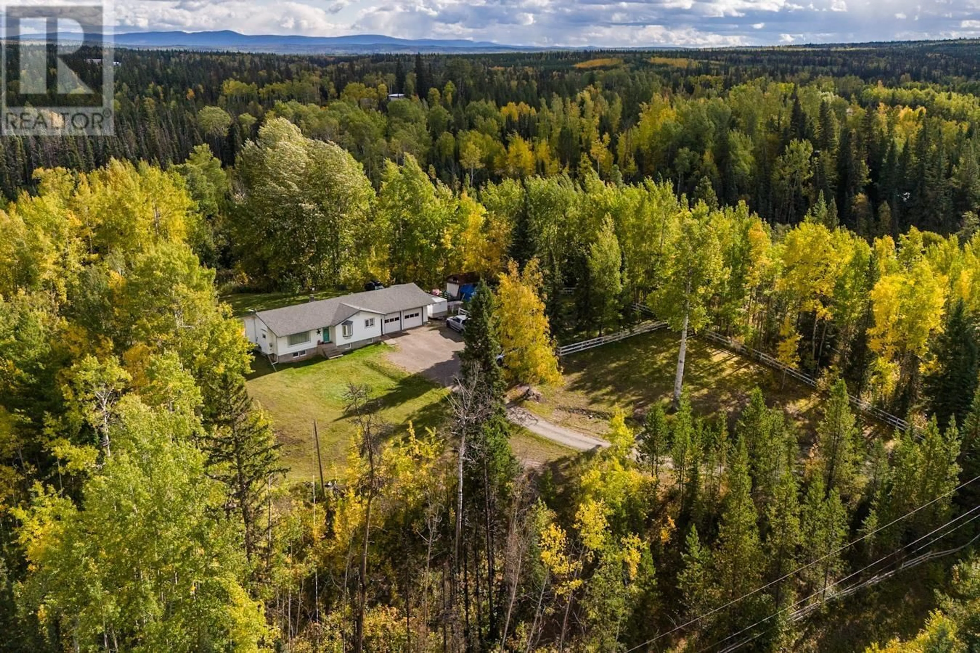 A pic from outside/outdoor area/front of a property/back of a property/a pic from drone, forest/trees view for 12330 TOWER ROAD, Prince George British Columbia V2N5C2