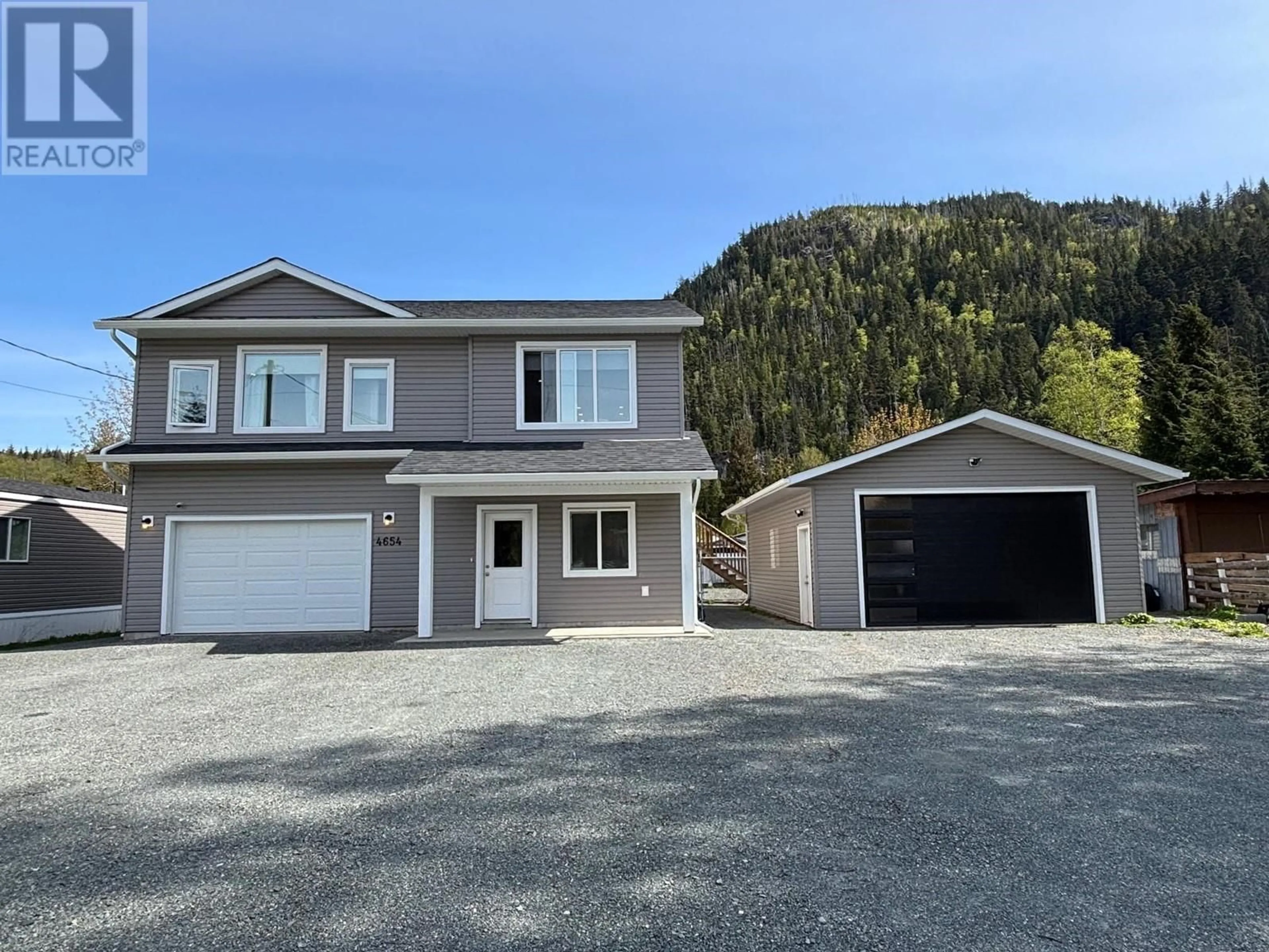 Home with vinyl exterior material, mountain view for 4654 COPPER RIVER ROAD, Terrace British Columbia V8G0A5