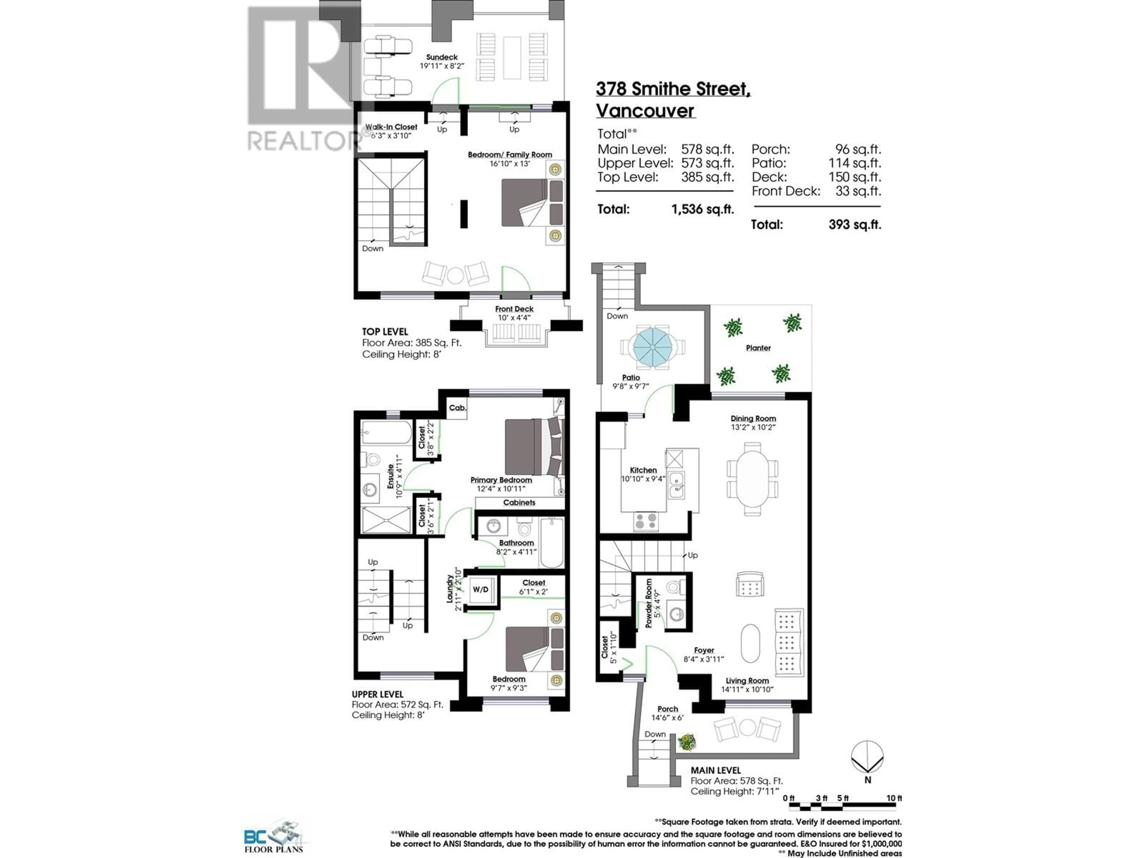Floor plan for 378 SMITHE STREET, Vancouver British Columbia V6B1T7