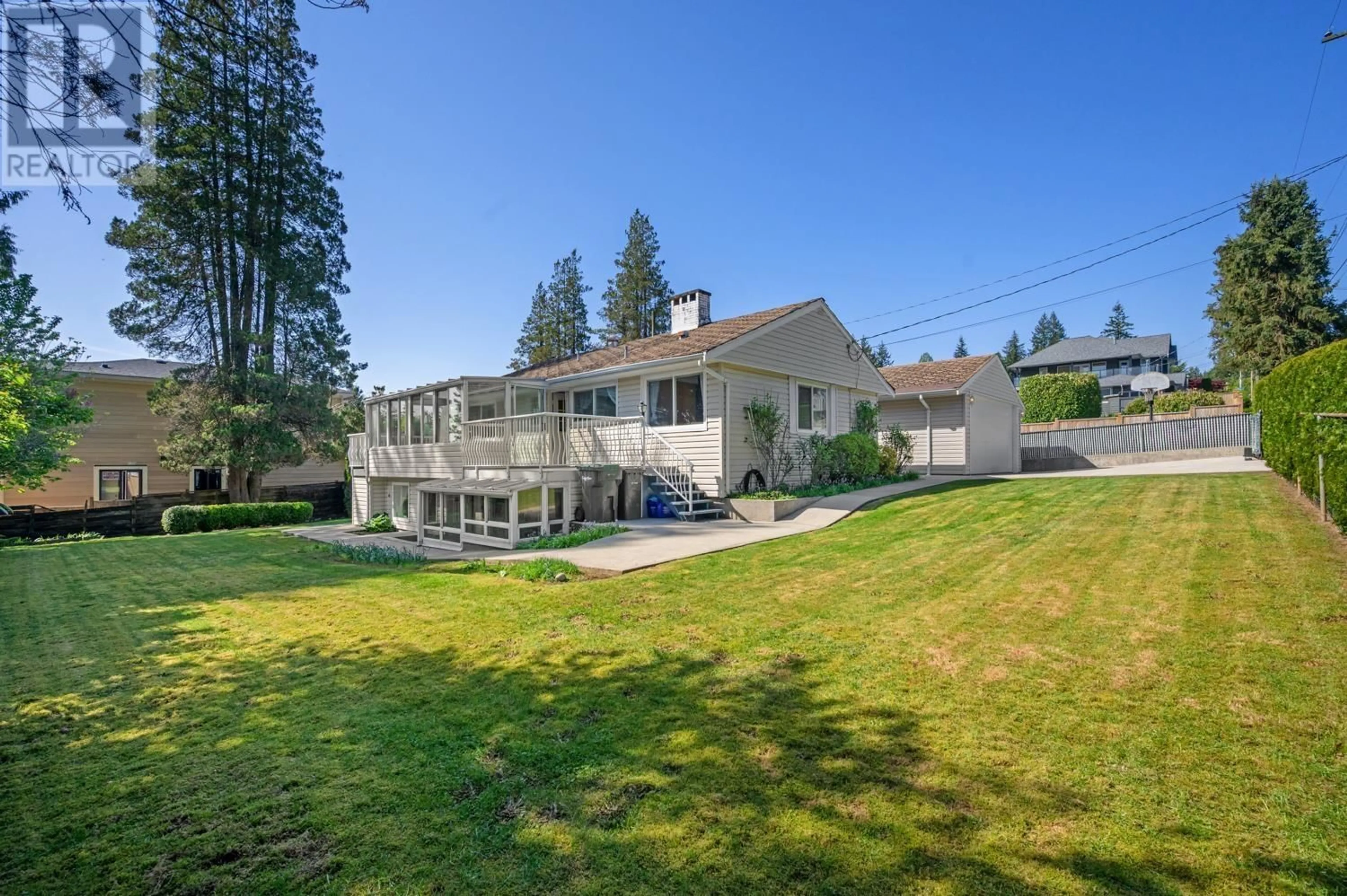 A pic from outside/outdoor area/front of a property/back of a property/a pic from drone, mountain view for 320 WALKER STREET, Coquitlam British Columbia V3K4C9