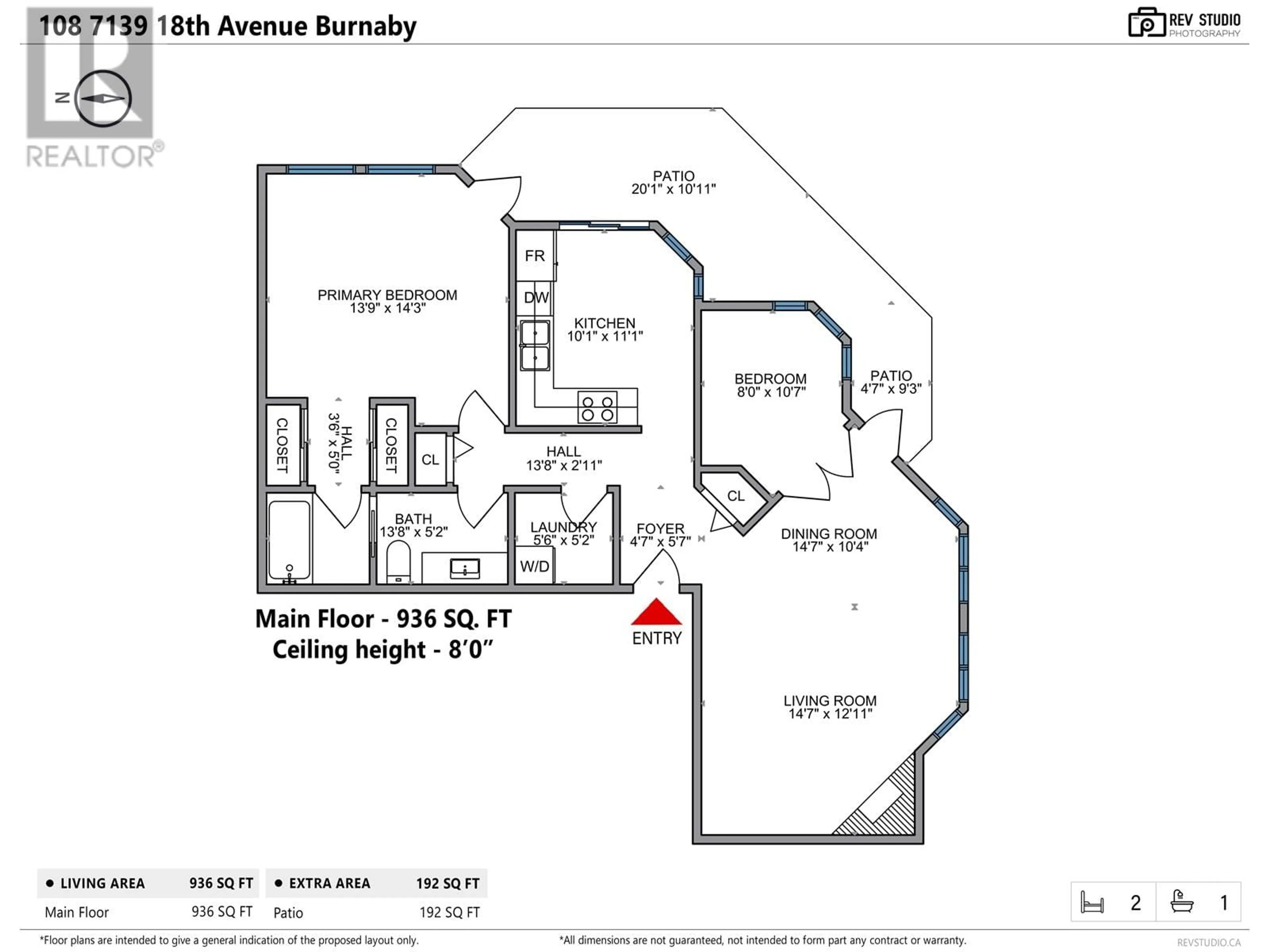 Floor plan for 108 - 7139 18TH AVENUE, Burnaby British Columbia V3N4Z3