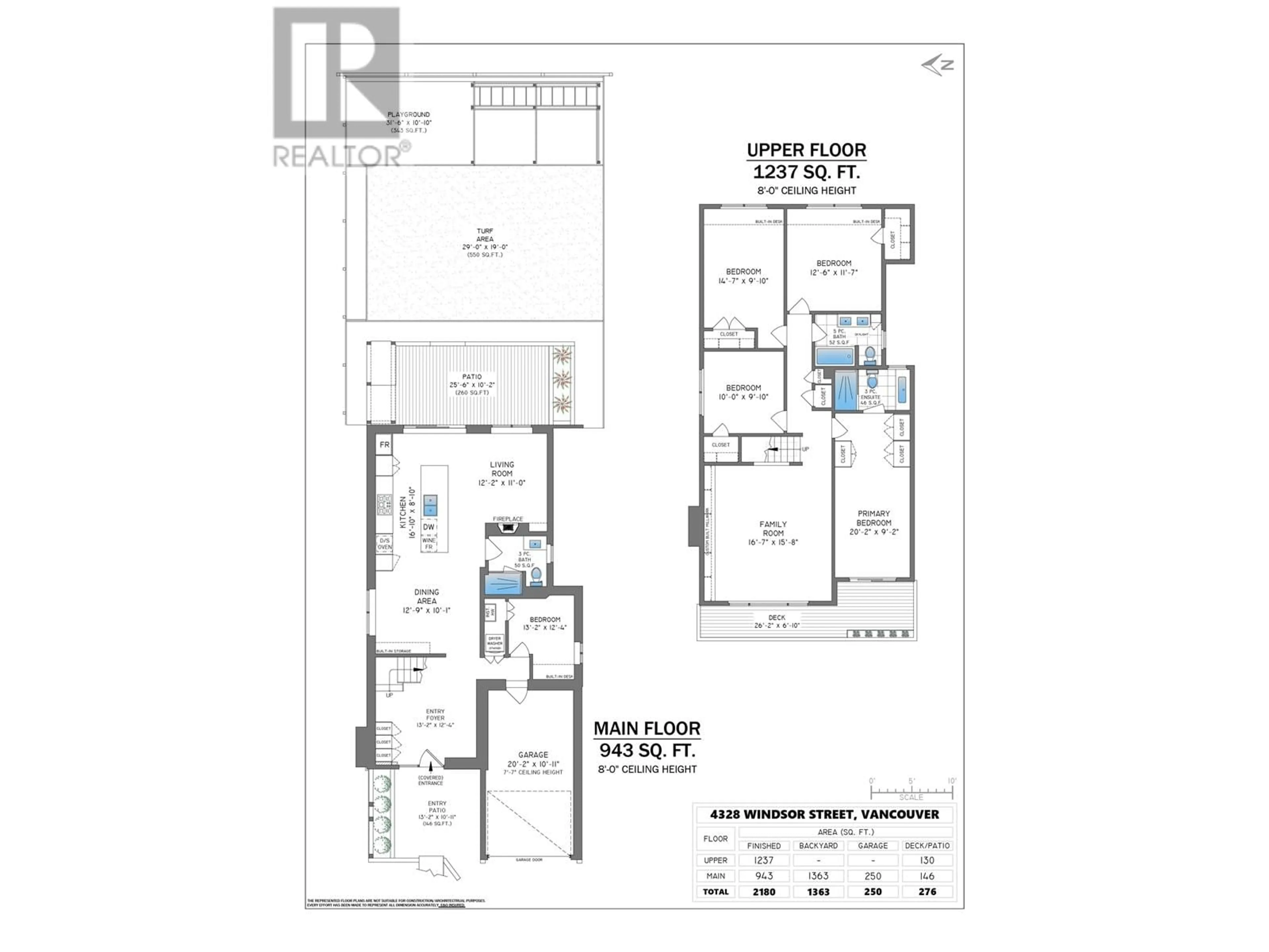 Floor plan for 4328 WINDSOR STREET, Vancouver British Columbia V5V4P4