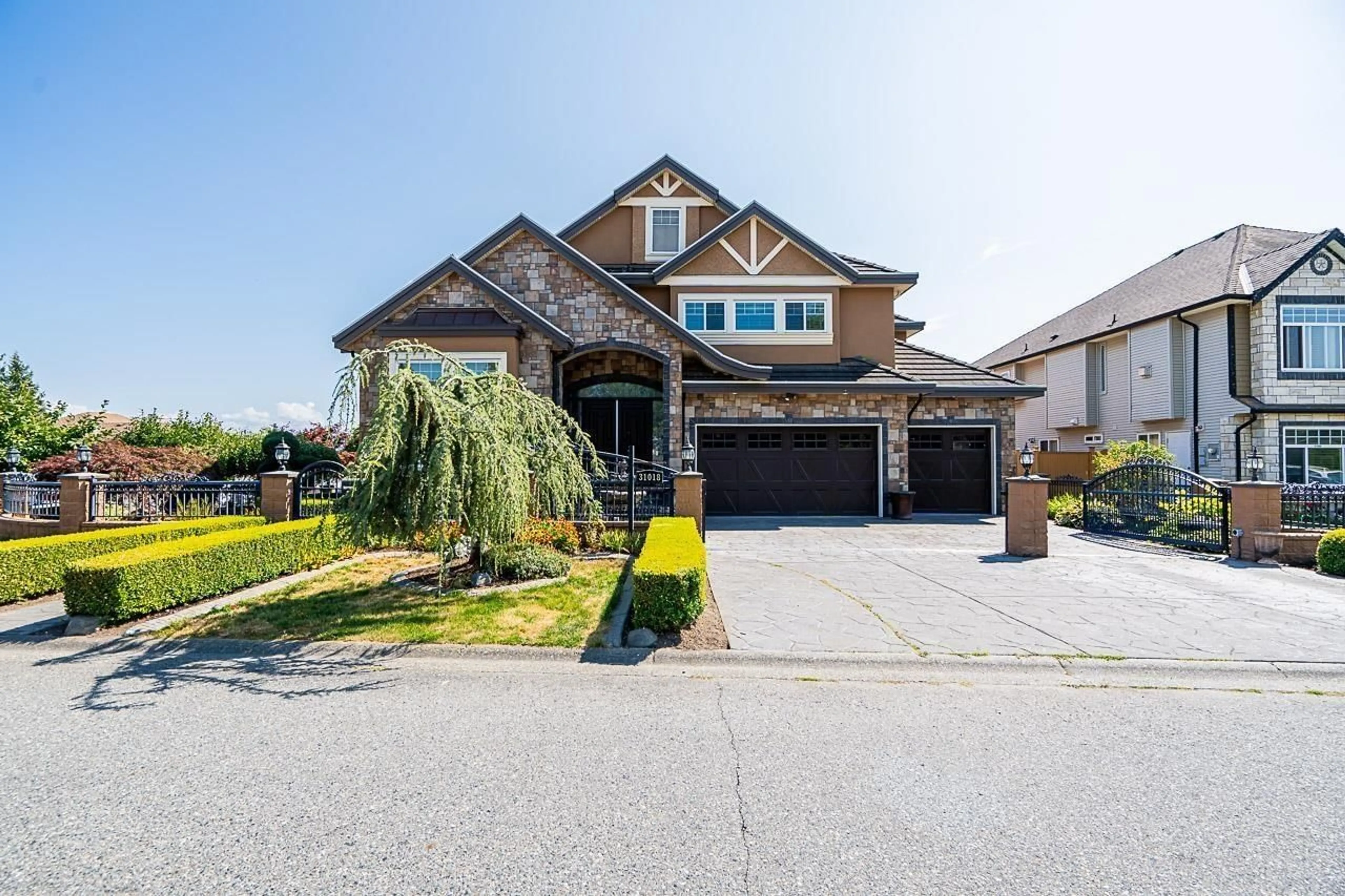 Home with brick exterior material, street for 31018 UPPER MACLURE, Abbotsford British Columbia V2T5K9