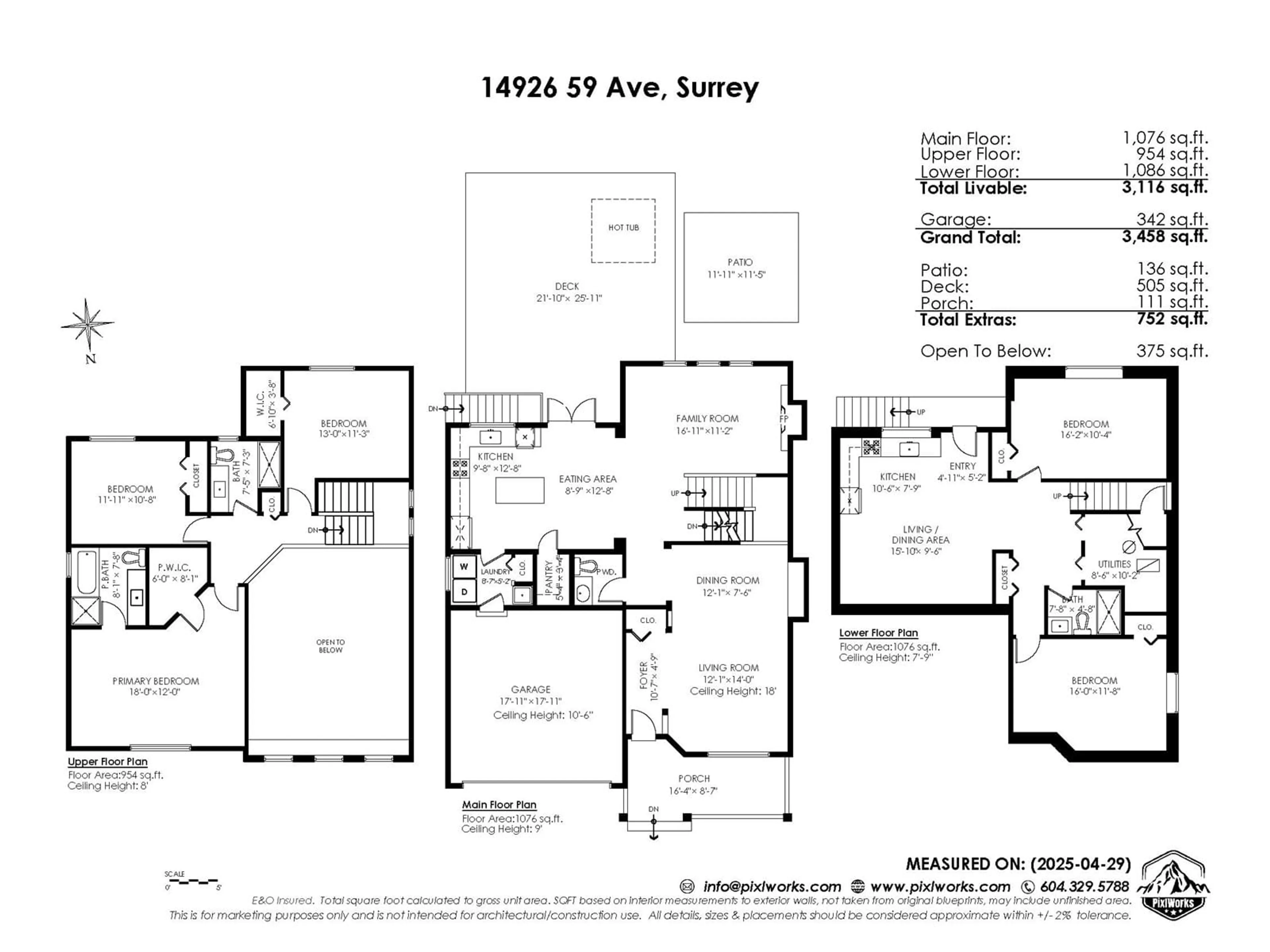 Floor plan for 14926 59, Surrey British Columbia V3S3W8