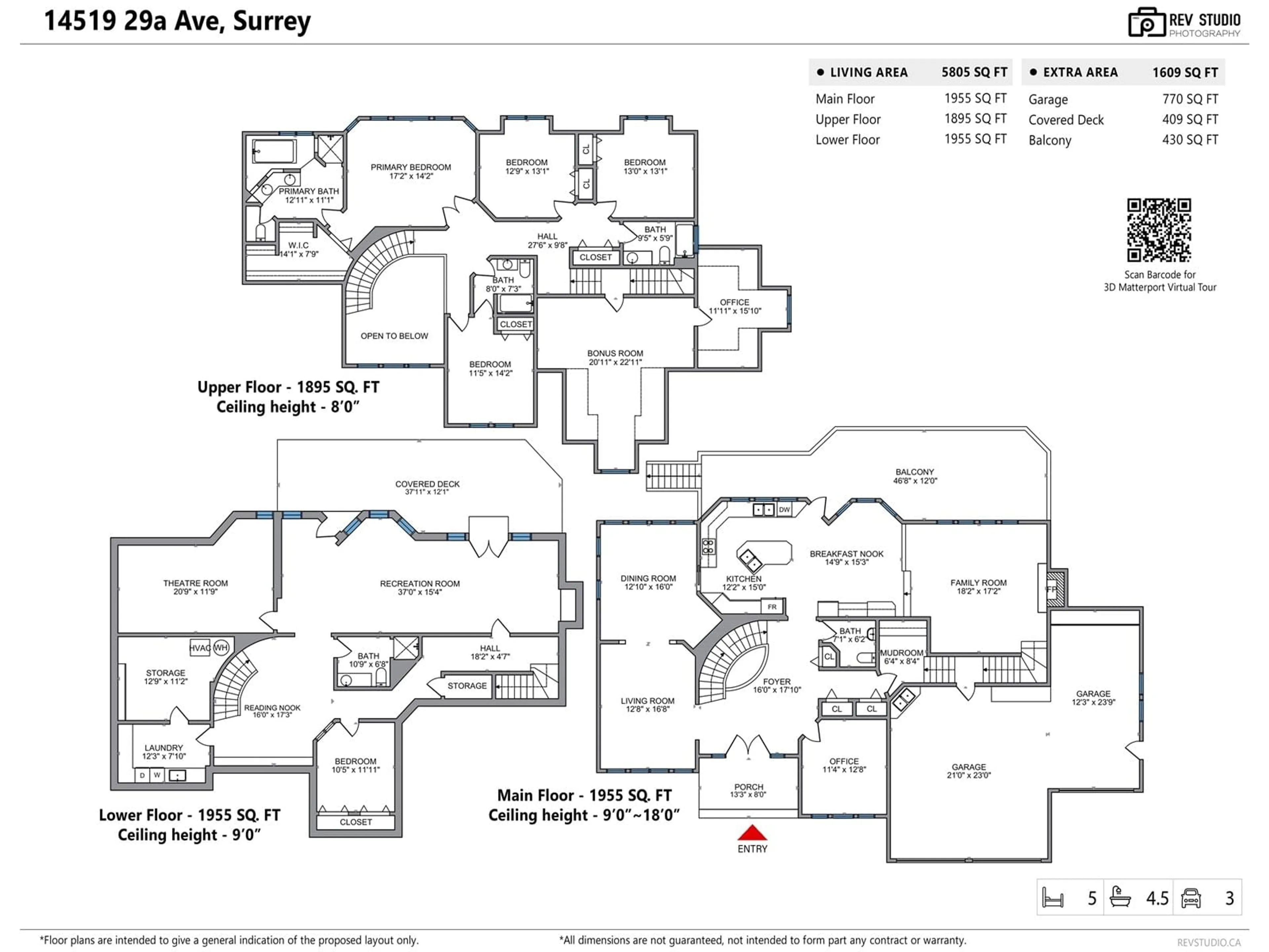 Floor plan for 14519 29A, Surrey British Columbia V4P1P7