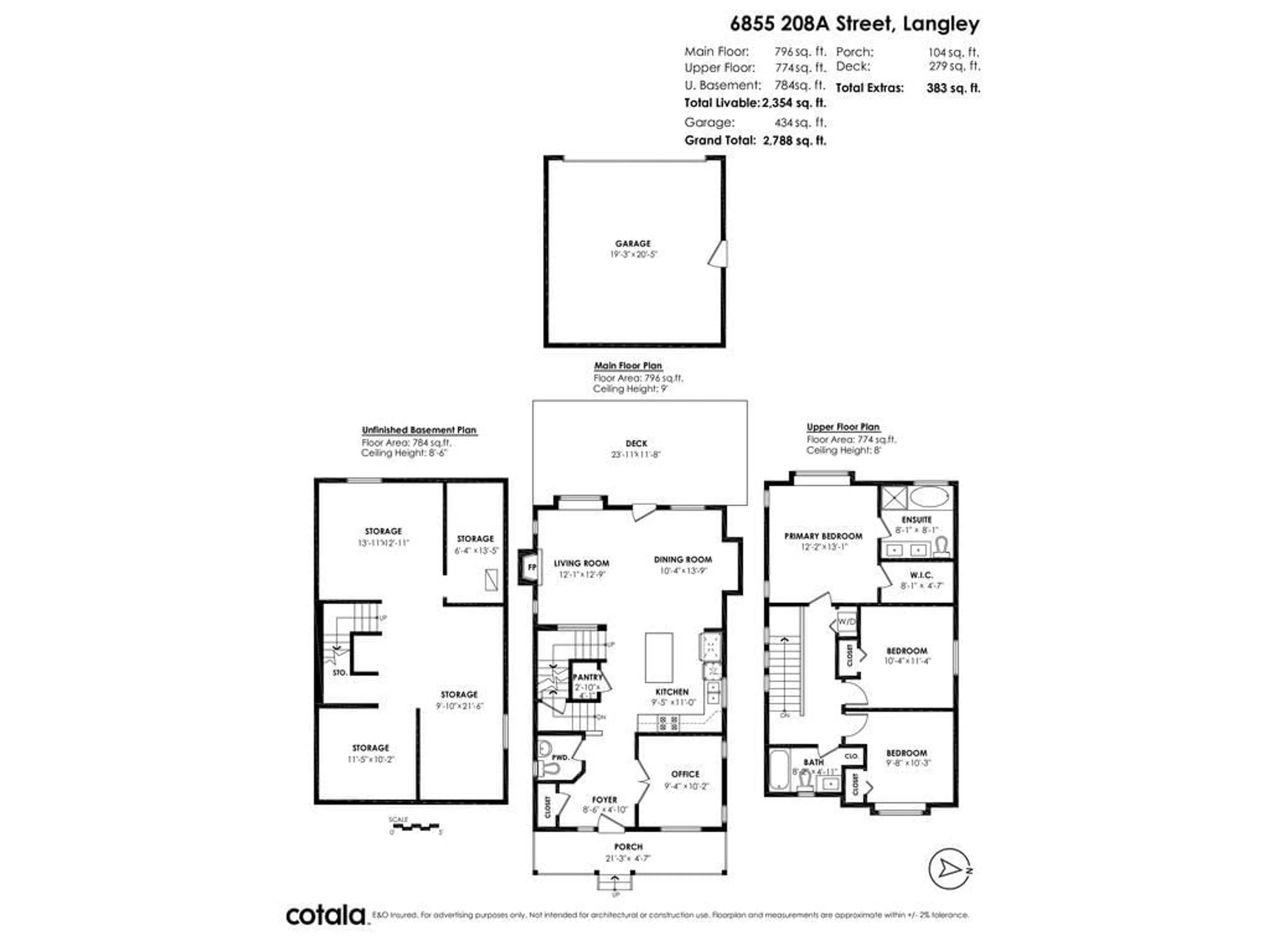 Floor plan for 6855 208A, Langley British Columbia V2Y0G2