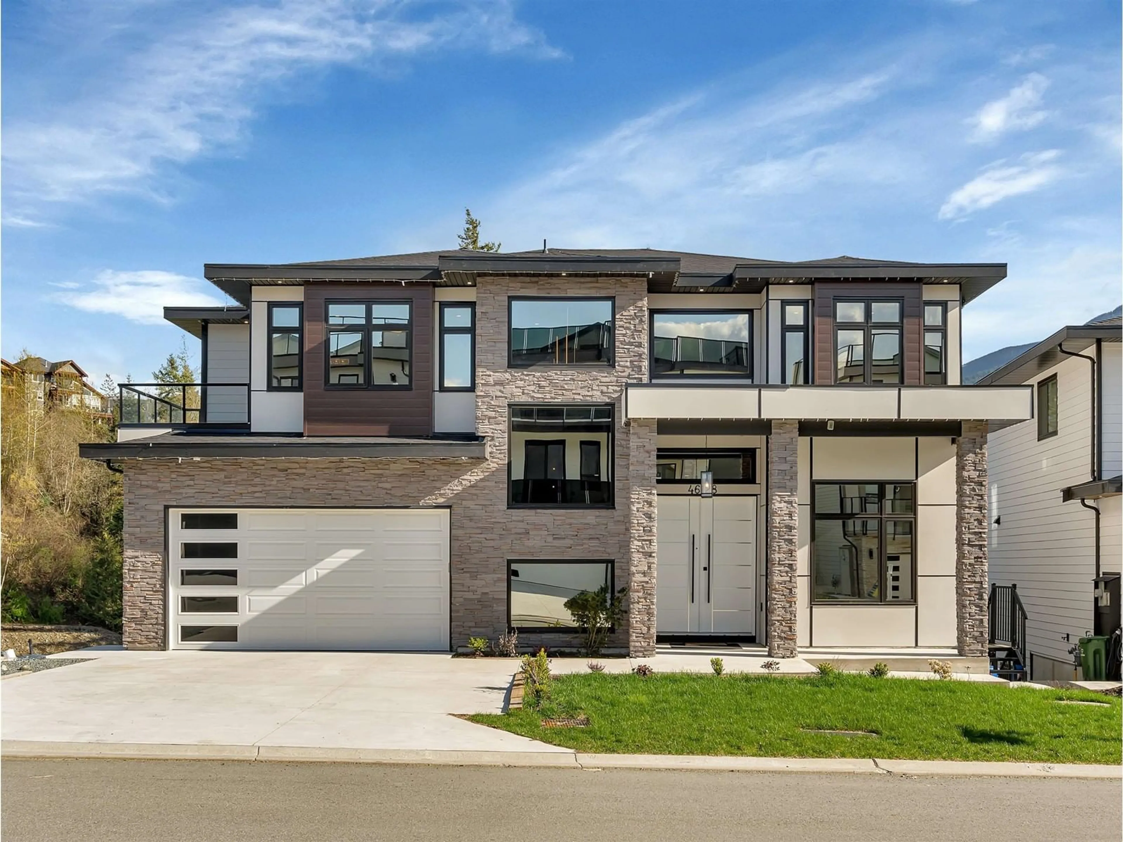 Home with brick exterior material, street for 46128 CRESTVIEW DRIVE, Chilliwack British Columbia V2R6G4