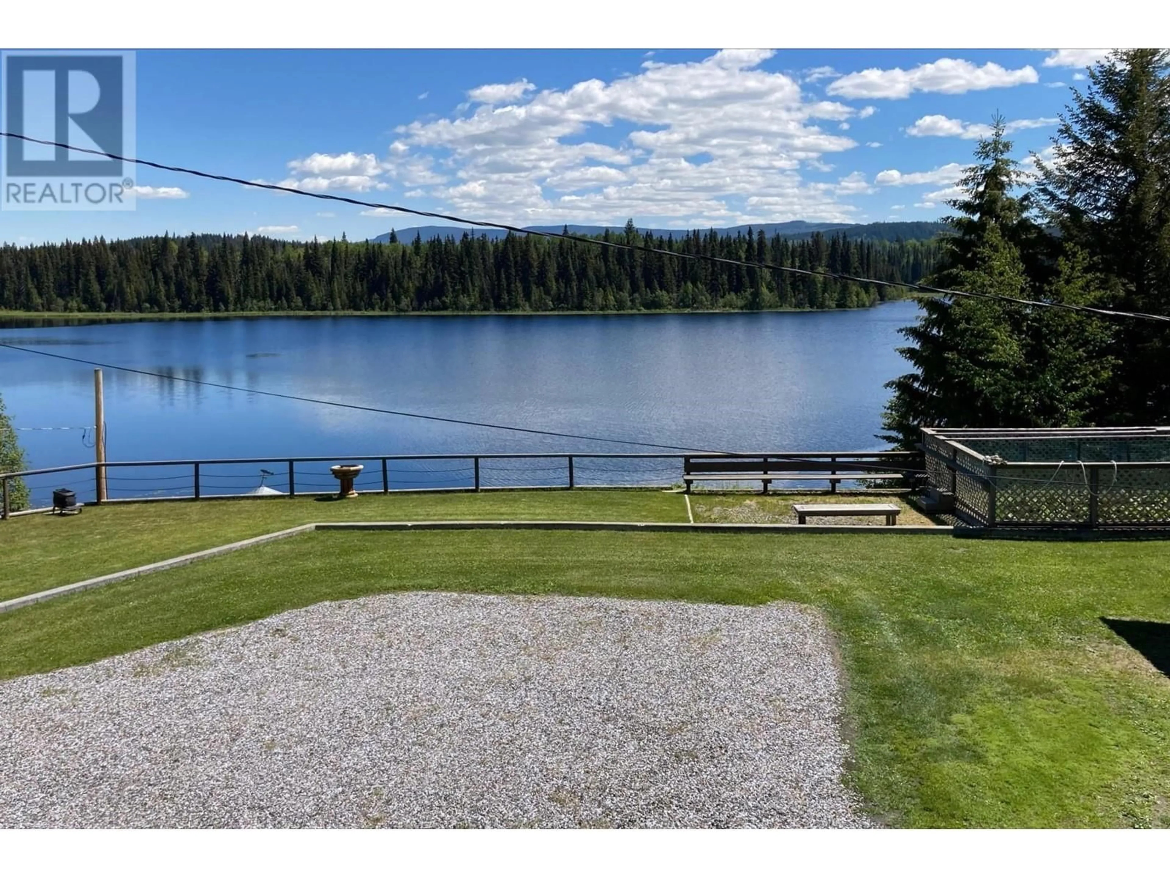 A pic from outside/outdoor area/front of a property/back of a property/a pic from drone, water/lake/river/ocean view for 2391 STARLIKE LAKE ROAD, Horsefly British Columbia V0L1L0