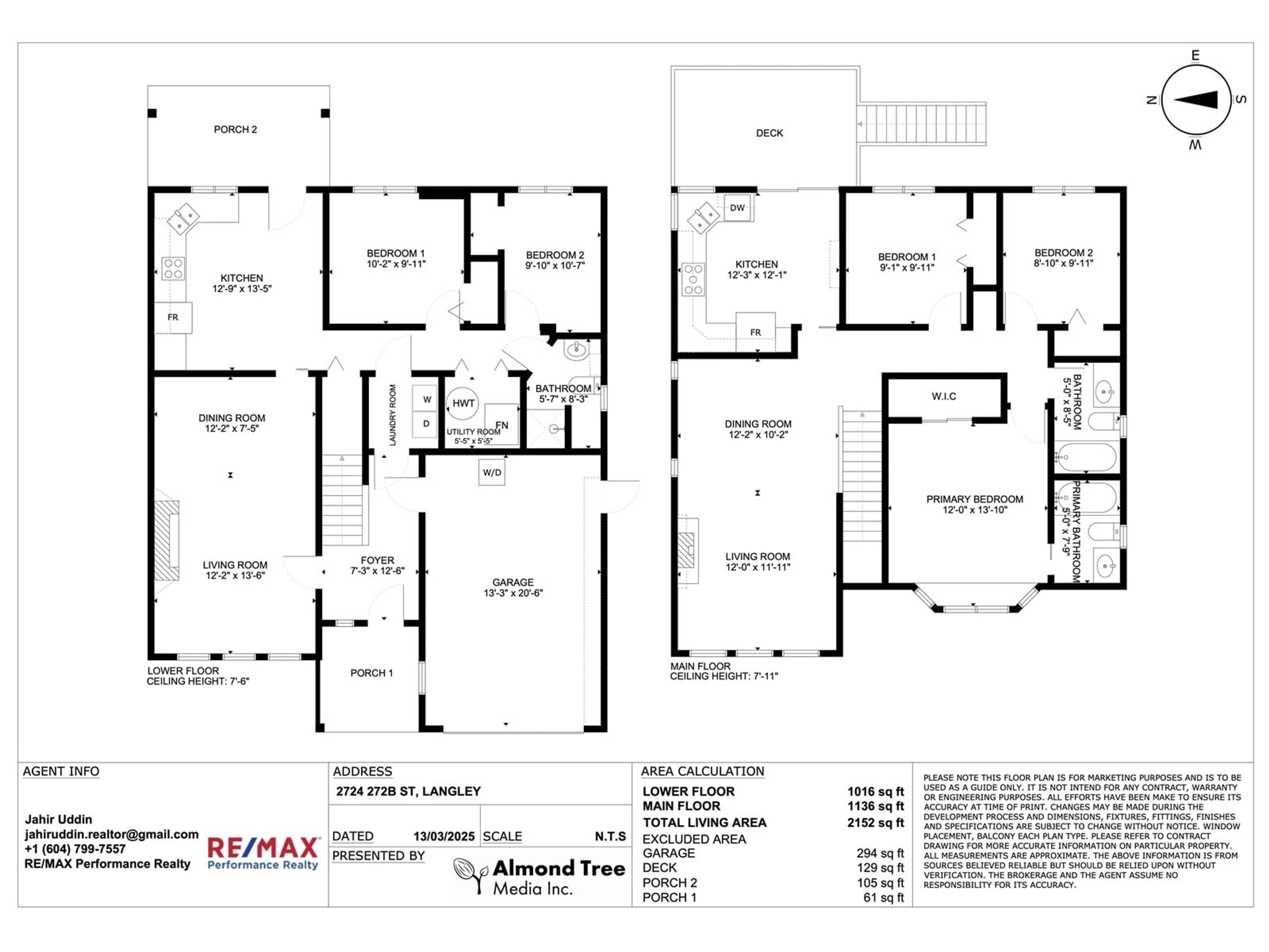 Floor plan for 2724 272B STREET, Langley British Columbia V4W3K1