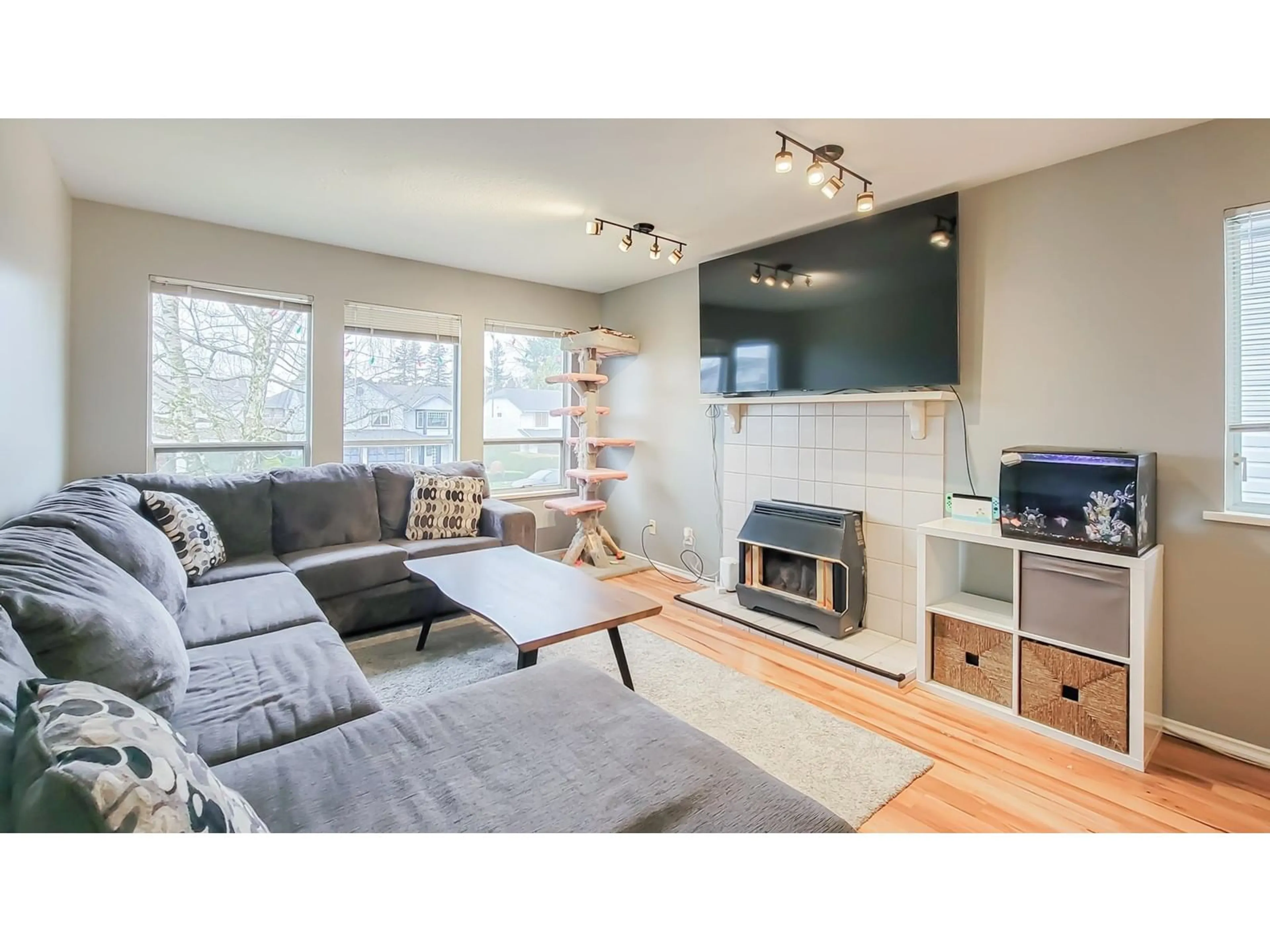 Living room with furniture, wood/laminate floor for 2724 272B STREET, Langley British Columbia V4W3K1