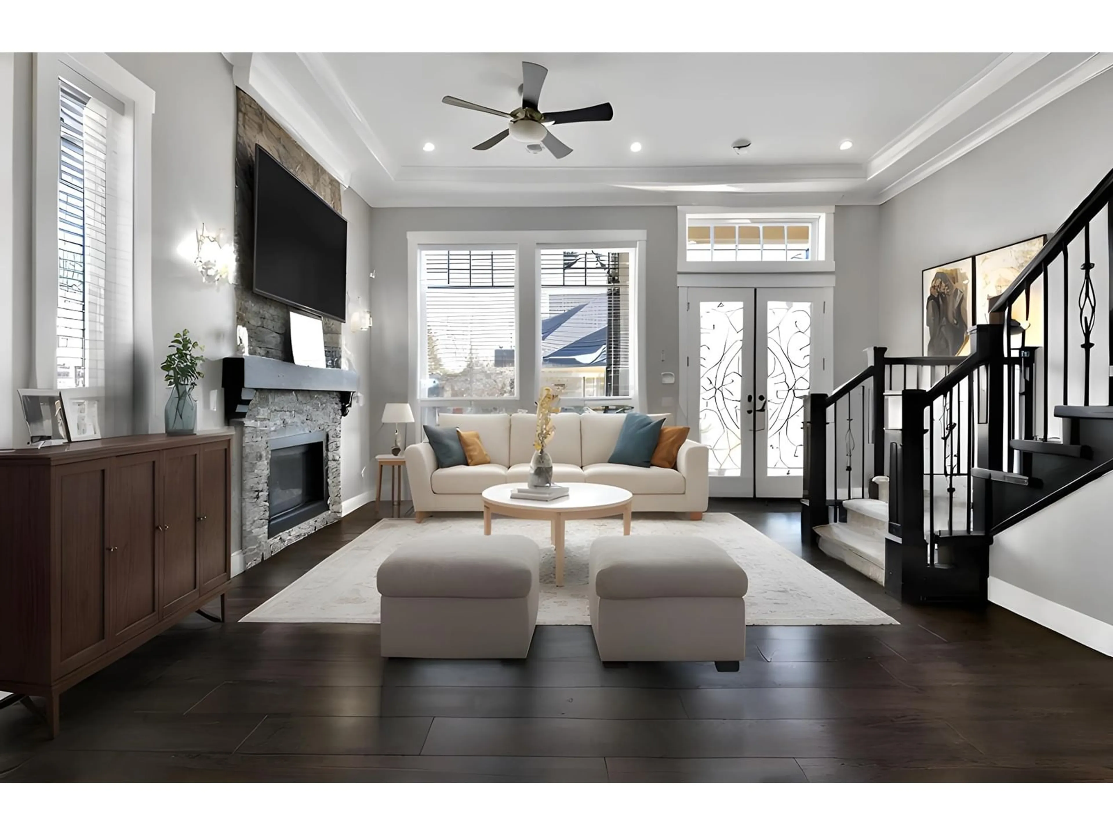 Living room with furniture, unknown for 5945 130A, Surrey British Columbia V3X0G5