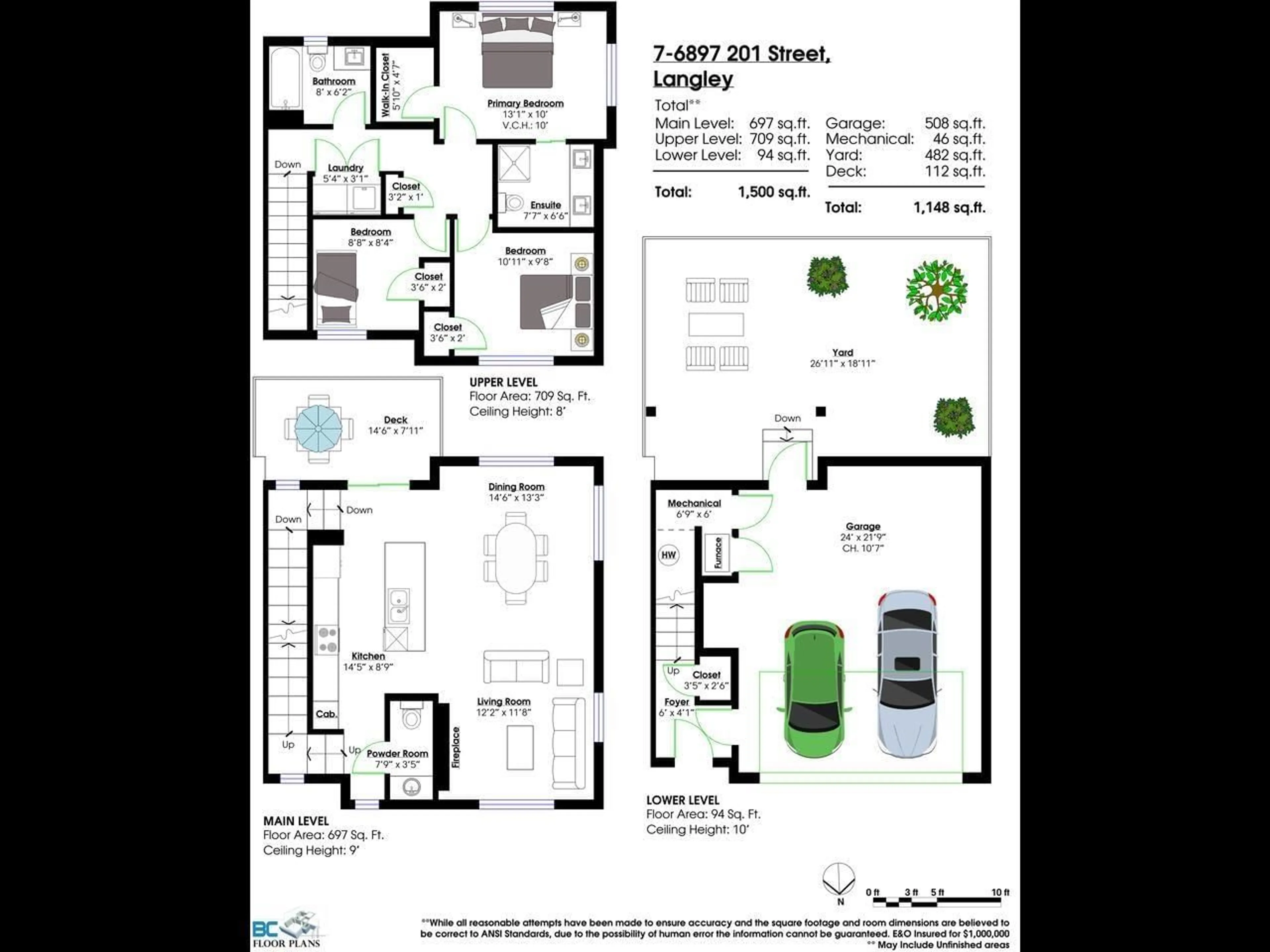 Floor plan for 7 - 6897 201, Langley British Columbia V2Y0Z3