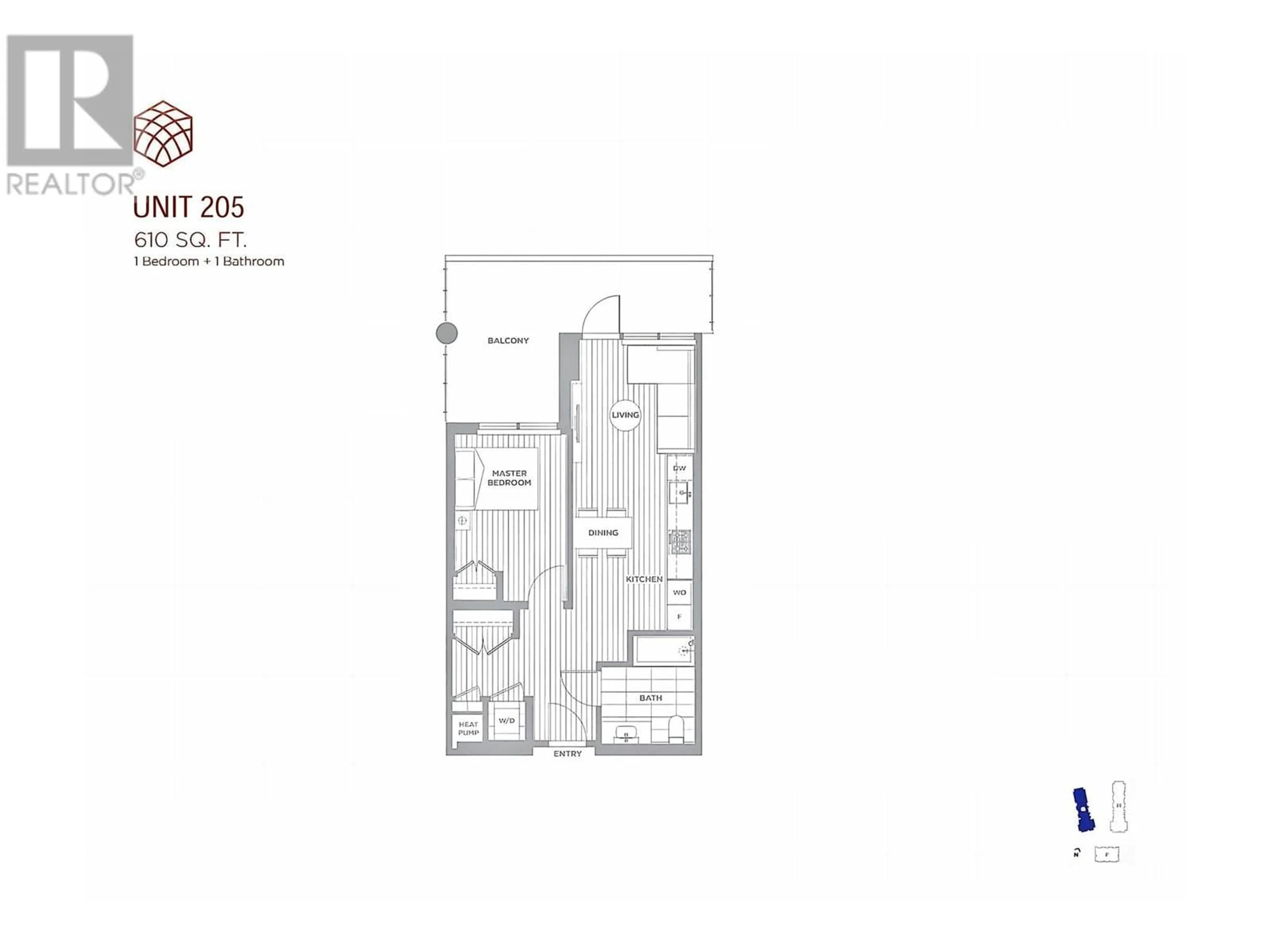 Floor plan for 205 - 6811 PEARSON WAY, Richmond British Columbia V7C0E7