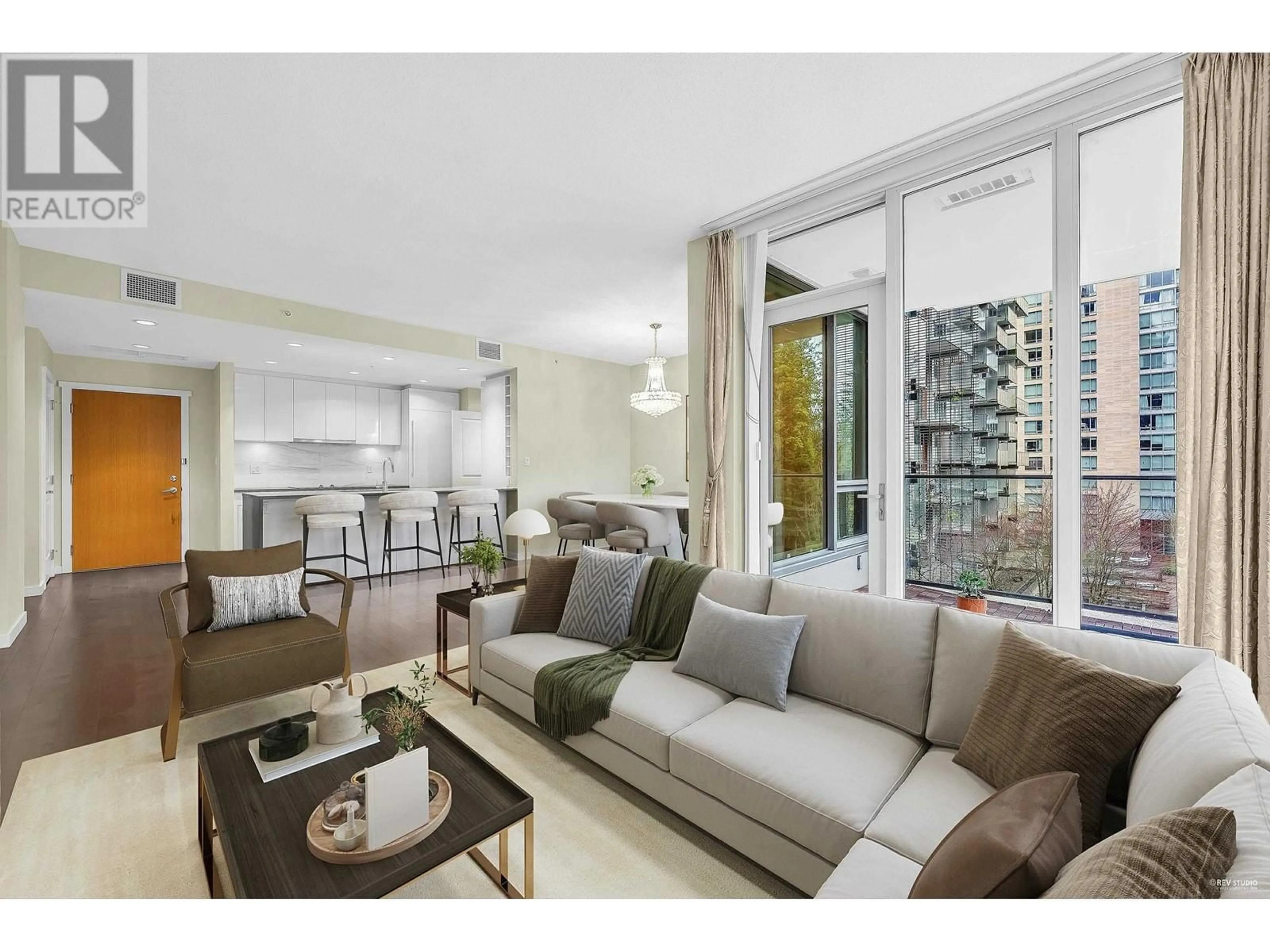 Living room with furniture, unknown for 608 - 5728 BERTON AVENUE, Vancouver British Columbia V6S0E5
