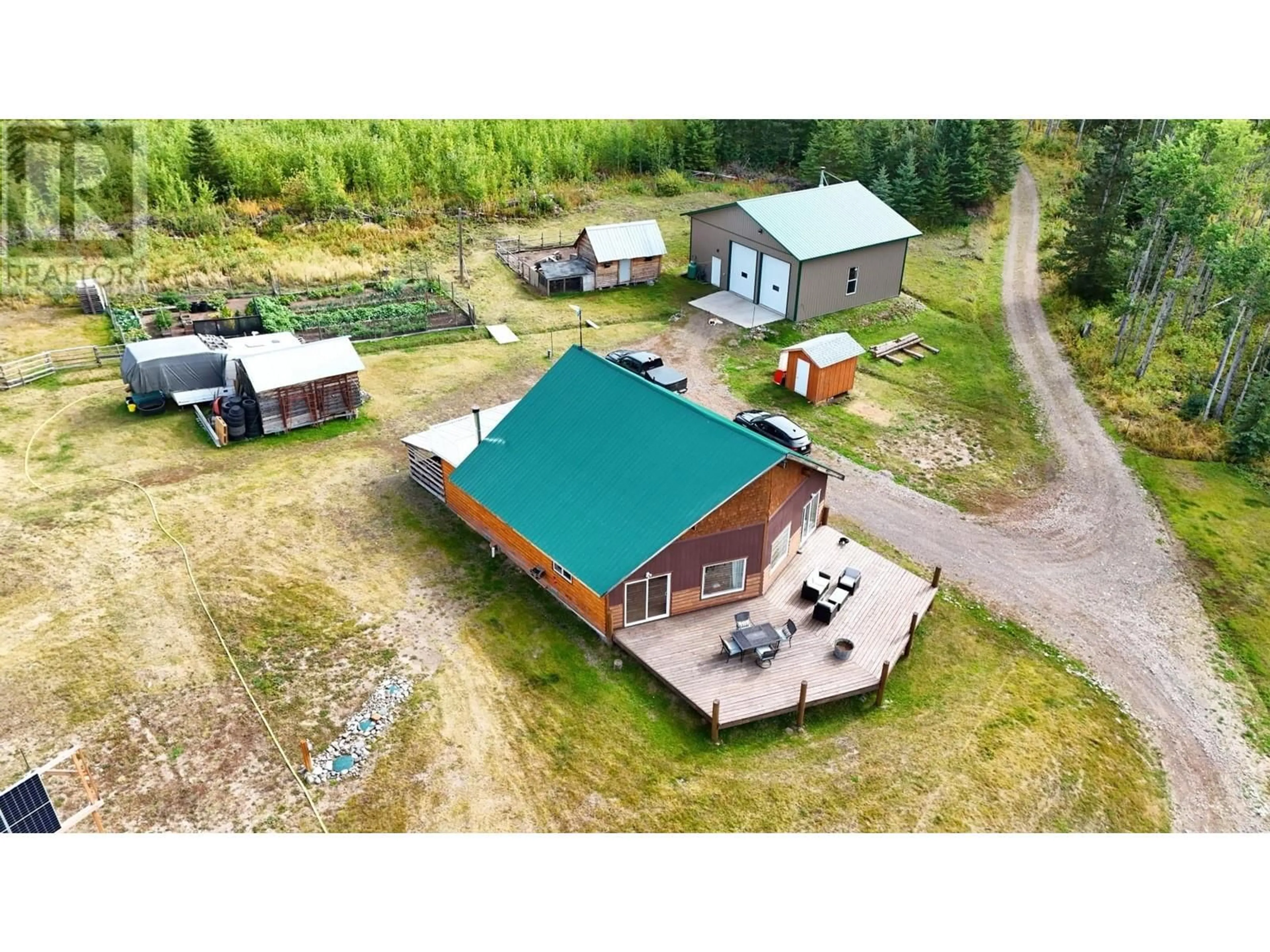 A pic from outside/outdoor area/front of a property/back of a property/a pic from drone, building for 29859 LINTON ROAD, Burns Lake British Columbia V0J2P0
