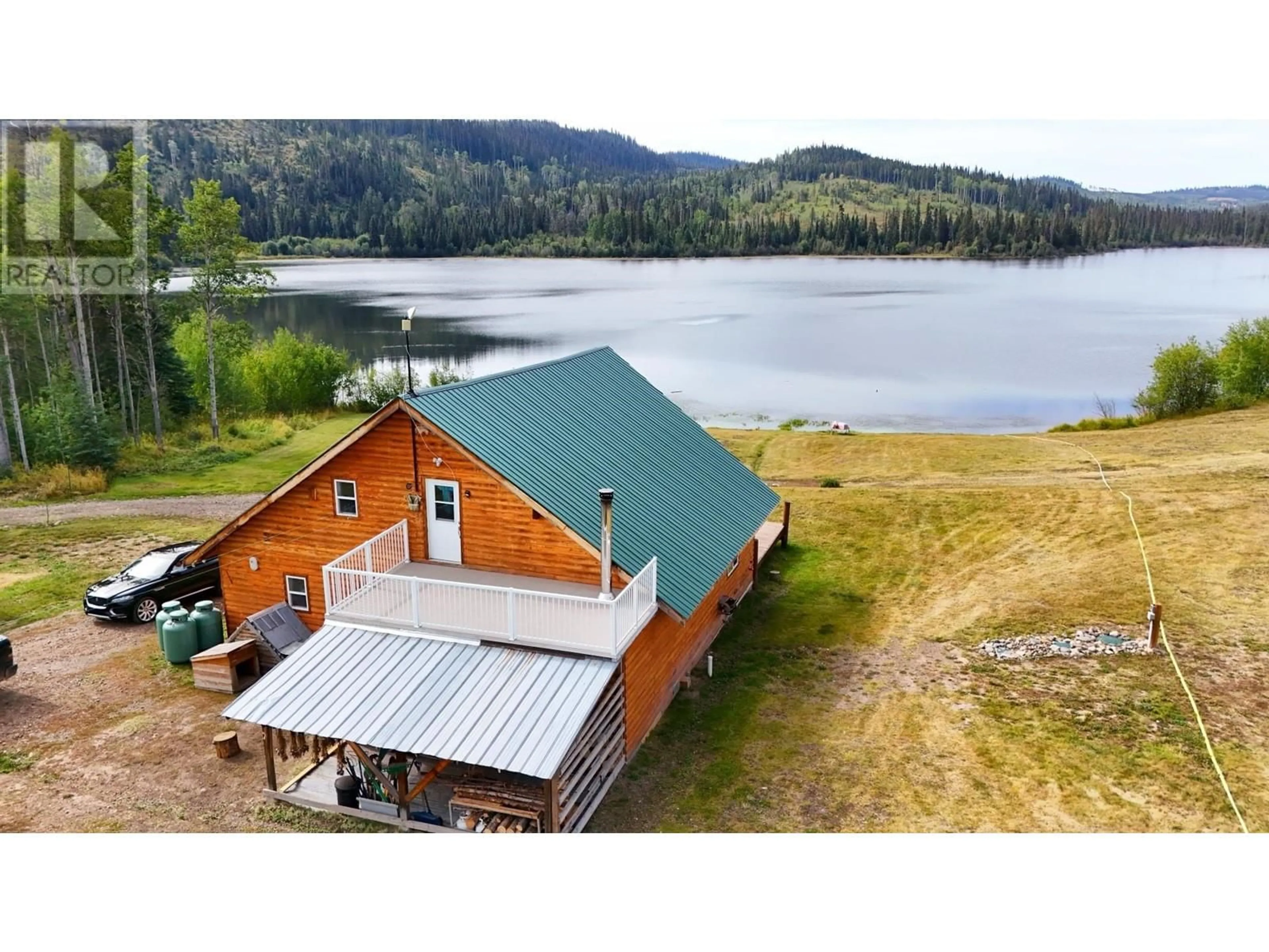 A pic from outside/outdoor area/front of a property/back of a property/a pic from drone, water/lake/river/ocean view for 29859 LINTON ROAD, Burns Lake British Columbia V0J2P0