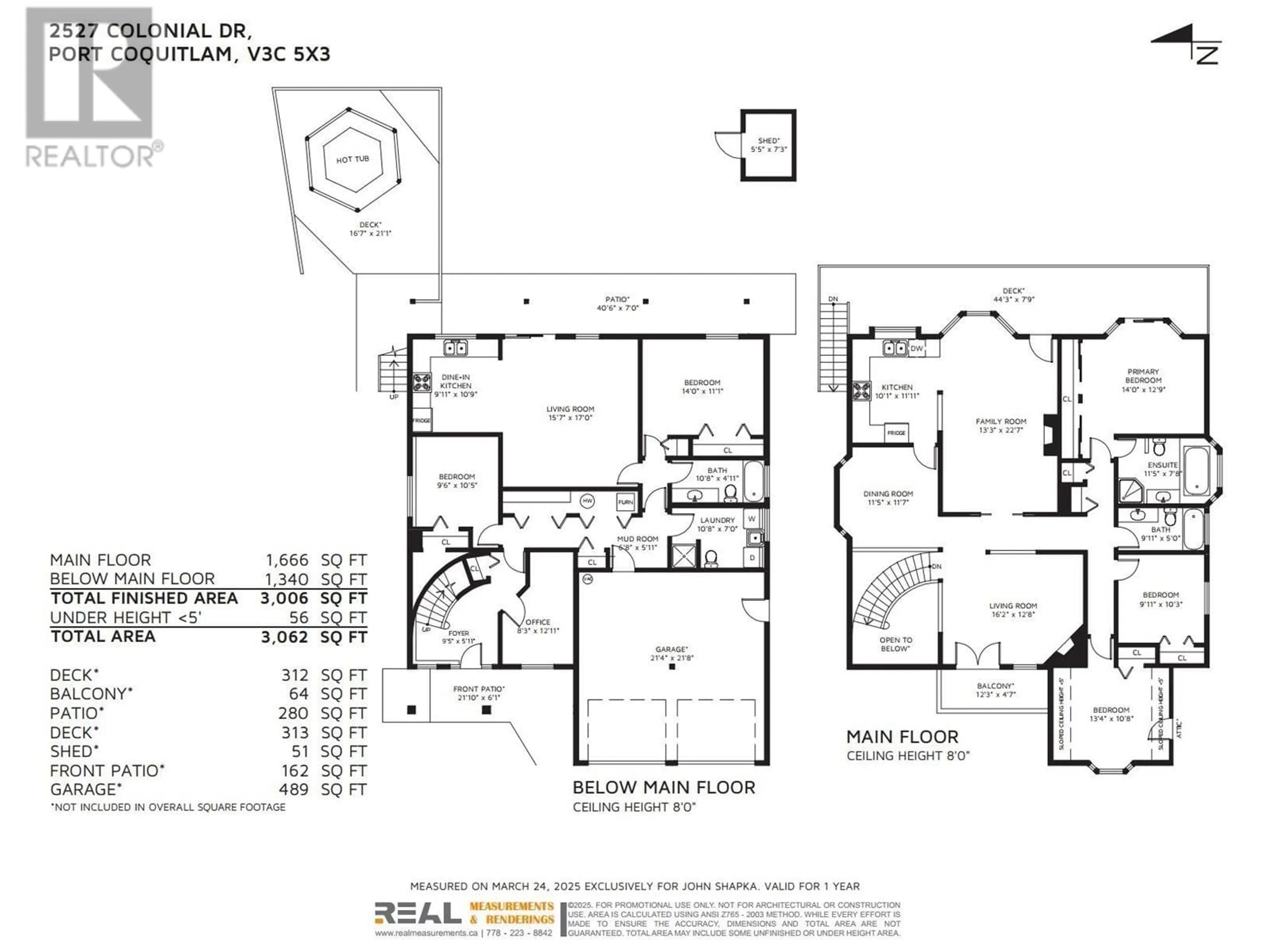 Floor plan for 2527 COLONIAL DRIVE, Port Coquitlam British Columbia V3C5X3