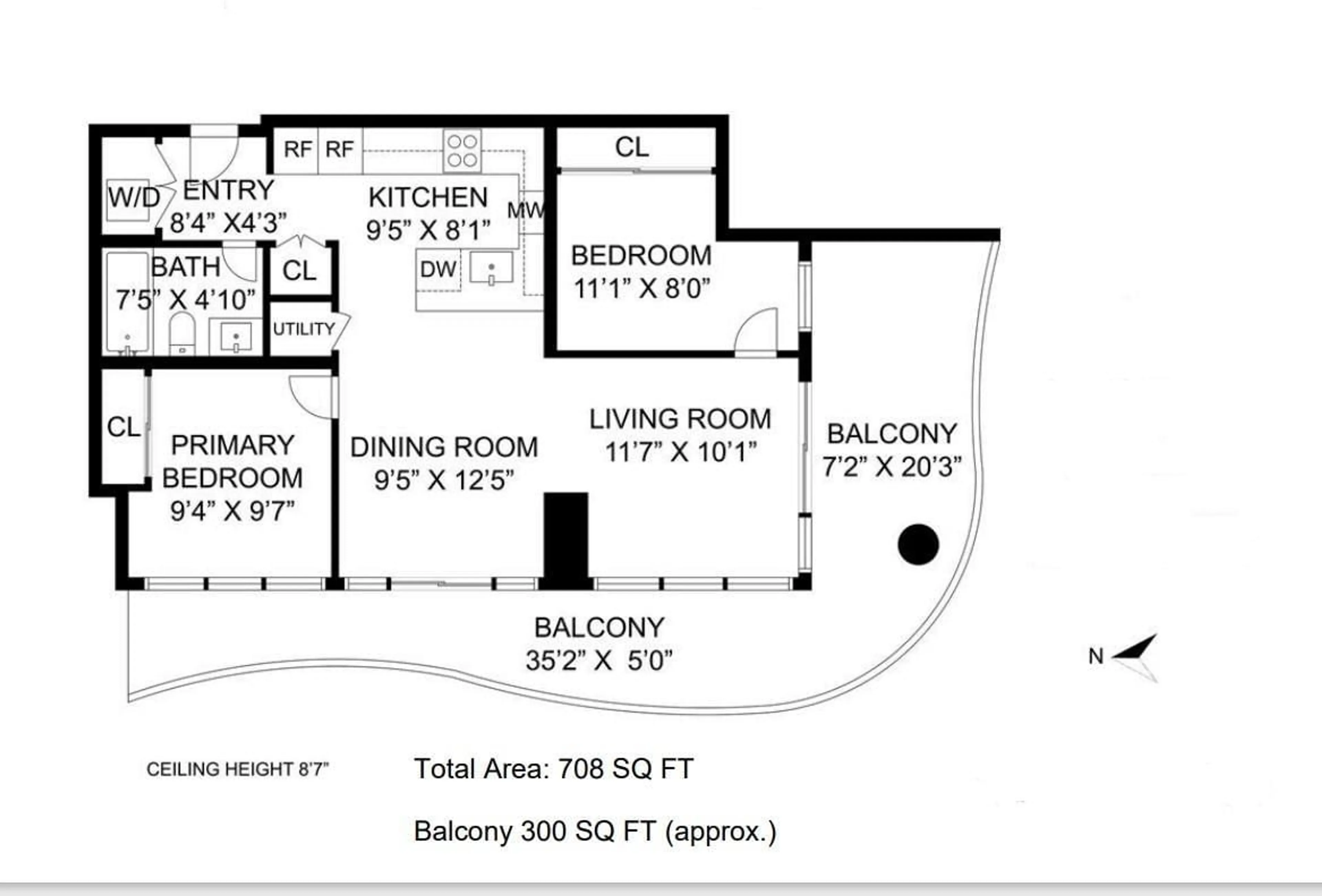 Floor plan for 808 - 13318 104, Surrey British Columbia V3T0R2