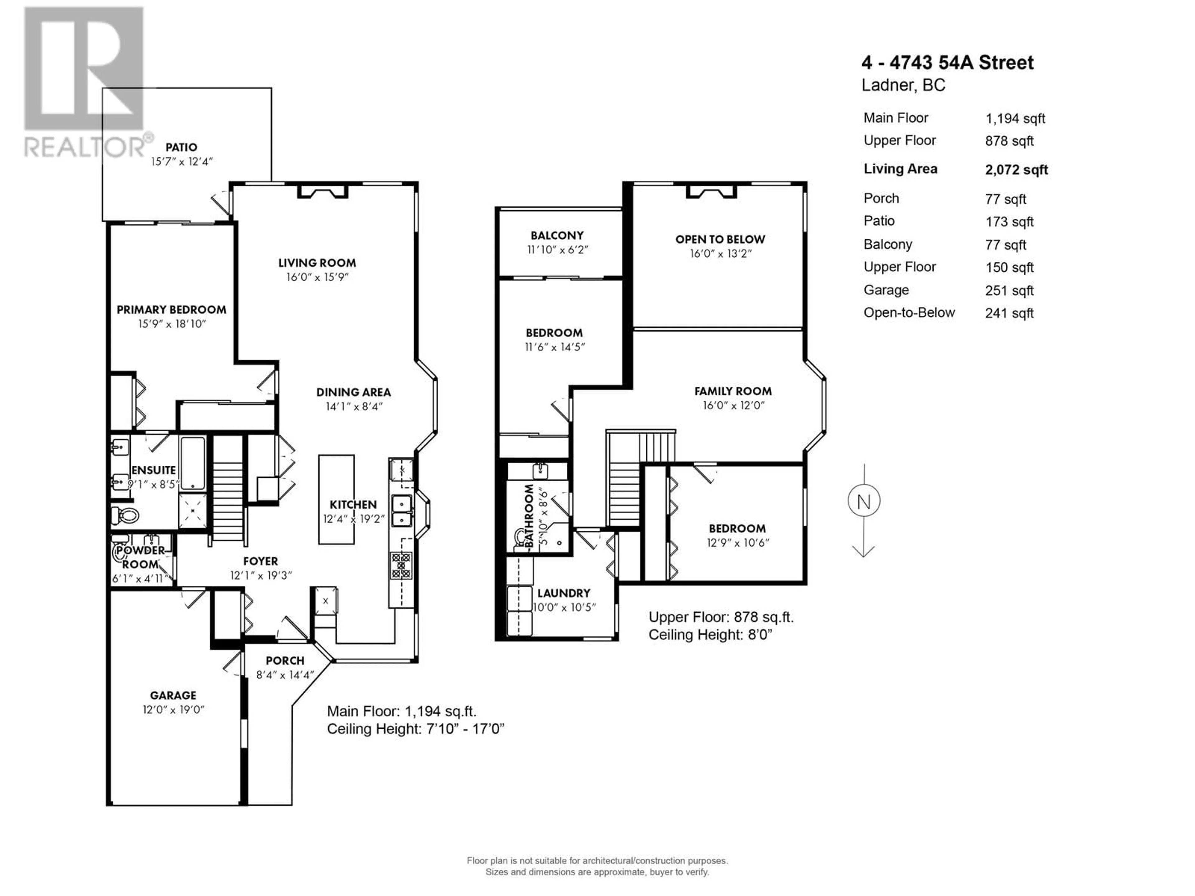 Floor plan for 4 - 4743 54A STREET, Delta British Columbia V4K2Z9
