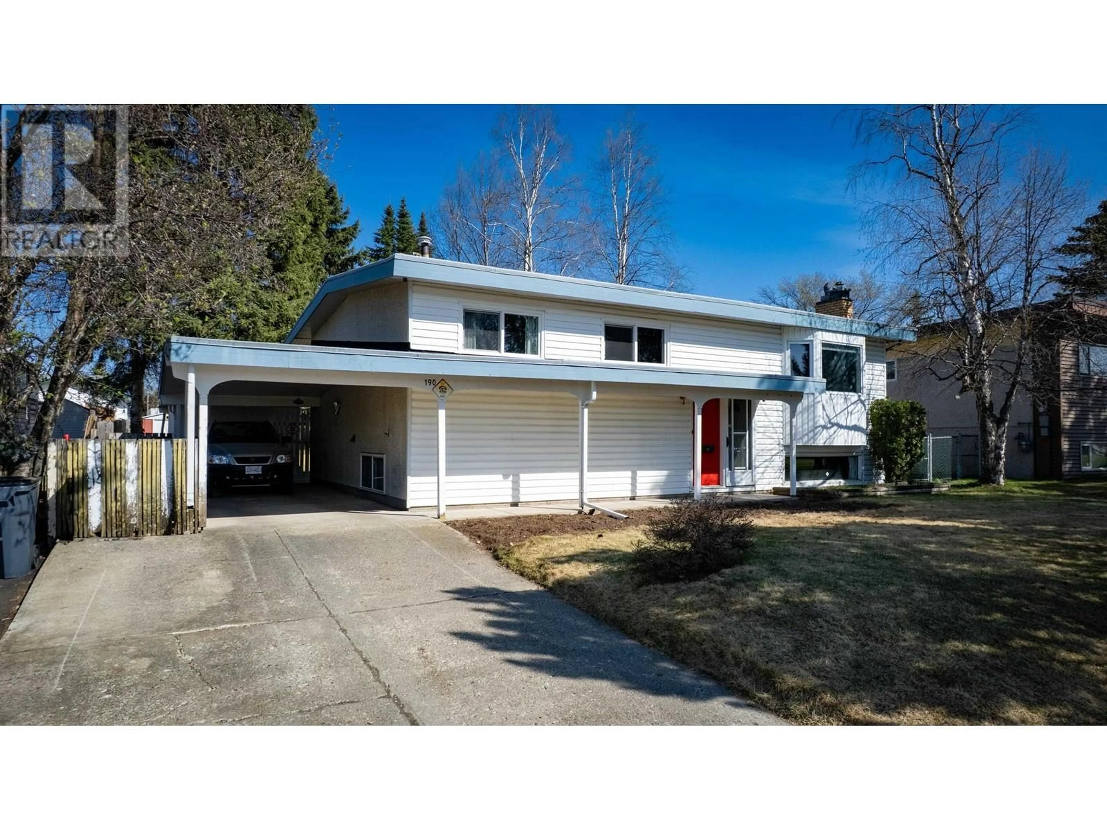 Home with vinyl exterior material, street for 190 BRIGADE DRIVE, Prince George British Columbia V2M4N6