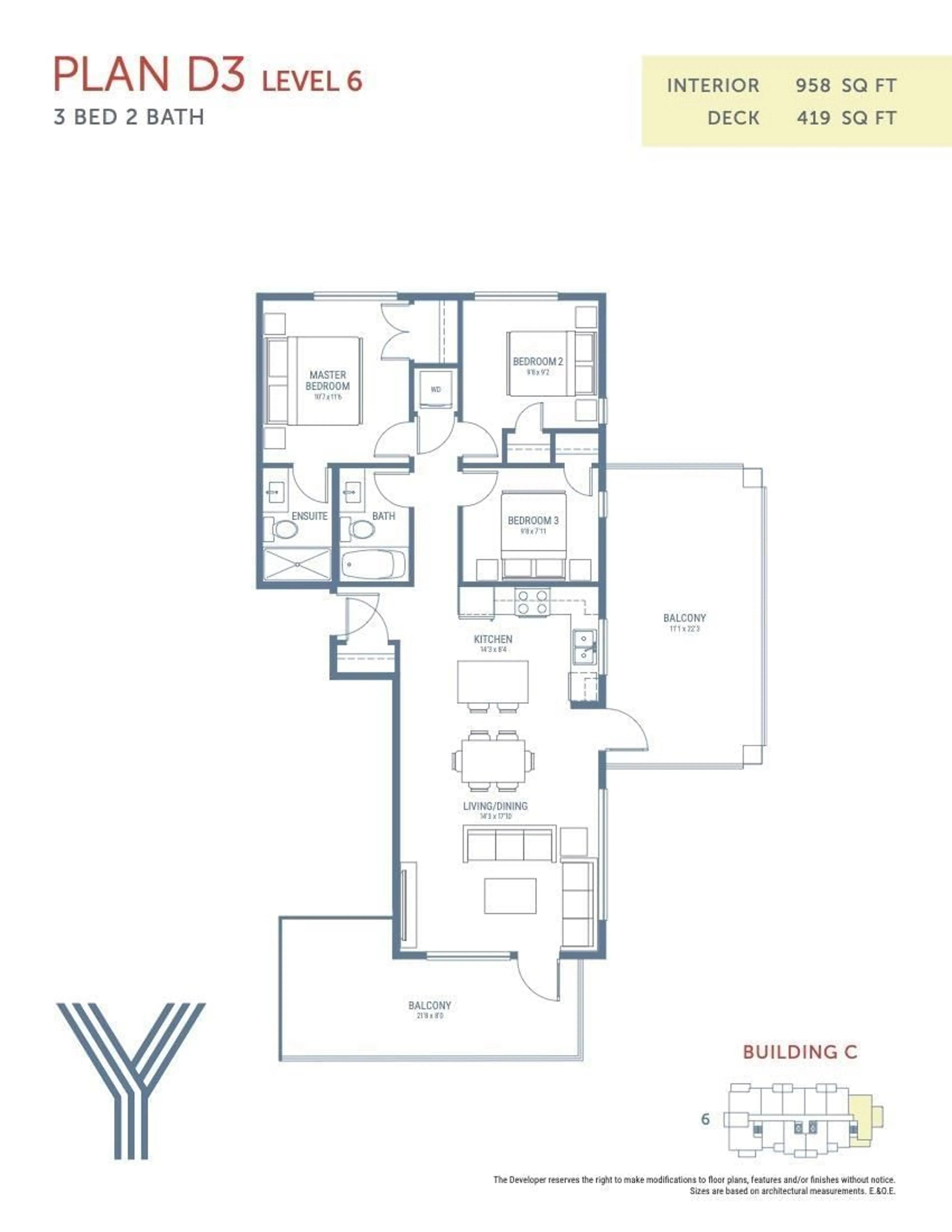 Floor plan for 610 - 45497 CAMPUS DRIVE, Chilliwack British Columbia V2R6L8