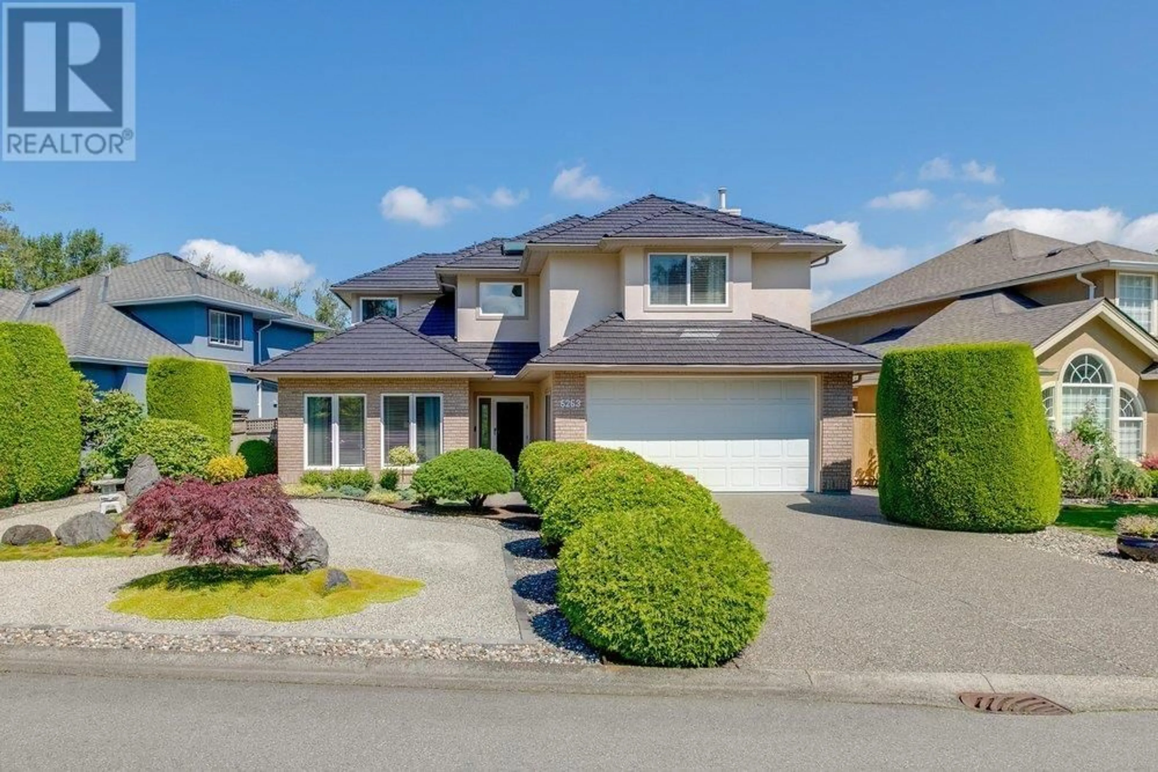 A pic from outside/outdoor area/front of a property/back of a property/a pic from drone, street for 5253 BRIGANTINE ROAD, Delta British Columbia V4K4Z4
