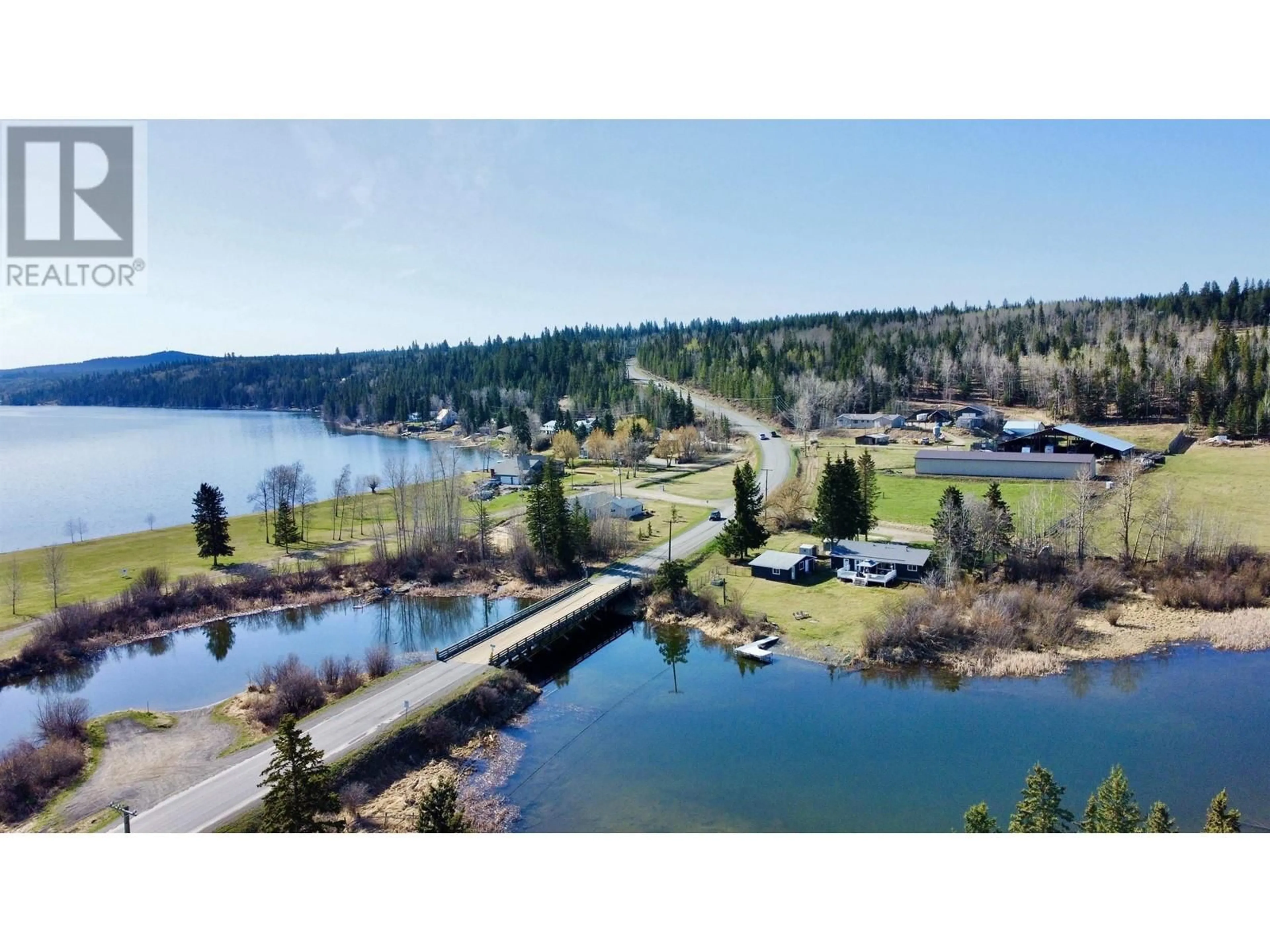A pic from outside/outdoor area/front of a property/back of a property/a pic from drone, water/lake/river/ocean view for 6007 WALNUT ROAD, Horse Lake British Columbia V0K2E3