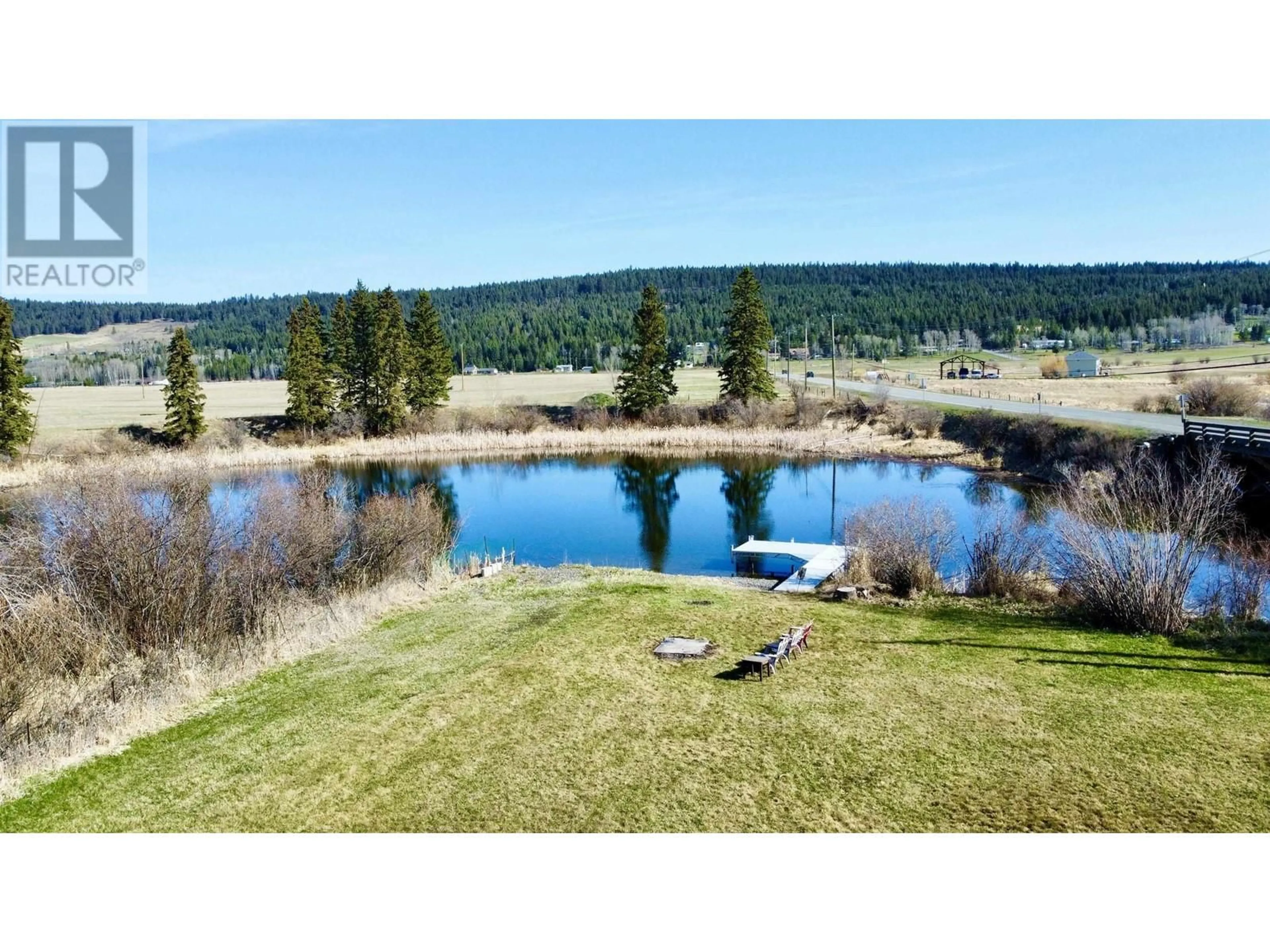 A pic from outside/outdoor area/front of a property/back of a property/a pic from drone, water/lake/river/ocean view for 6007 WALNUT ROAD, Horse Lake British Columbia V0K2E3