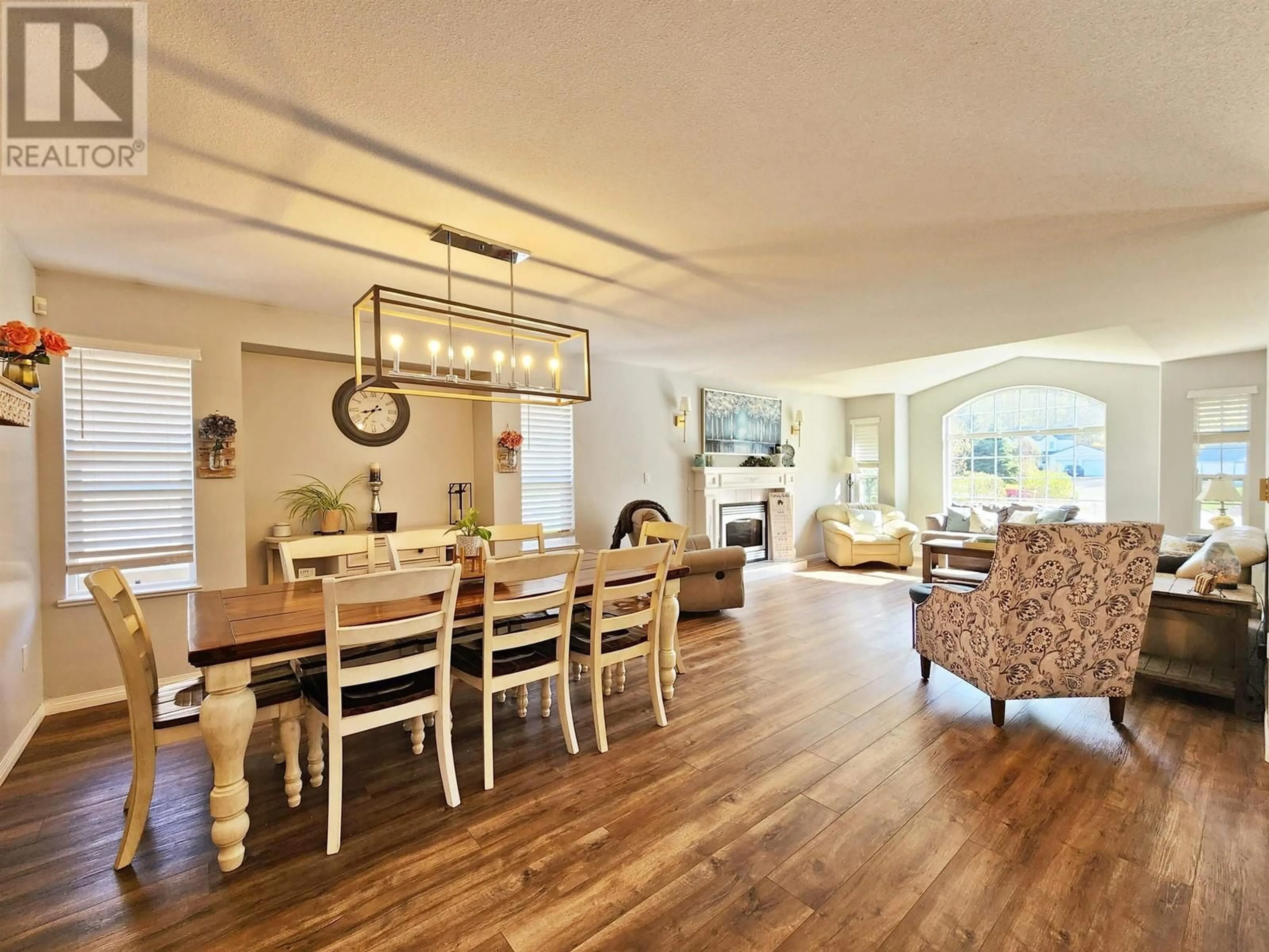 Open concept kitchen, wood/laminate floor for 105 LAWLOR DRIVE, Quesnel British Columbia V2J5X5