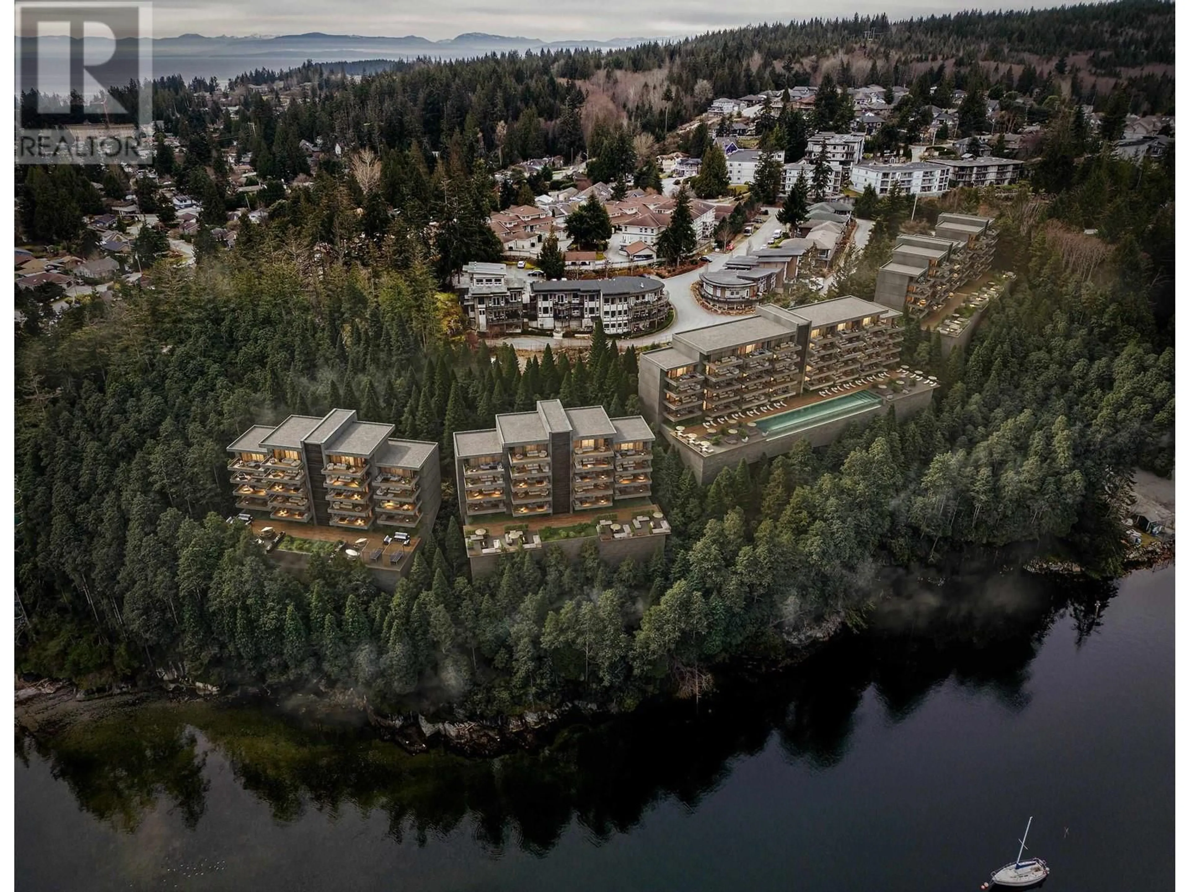 A pic from outside/outdoor area/front of a property/back of a property/a pic from drone, water/lake/river/ocean view for 5778 MARINE WAY, Sechelt British Columbia V0N3A6