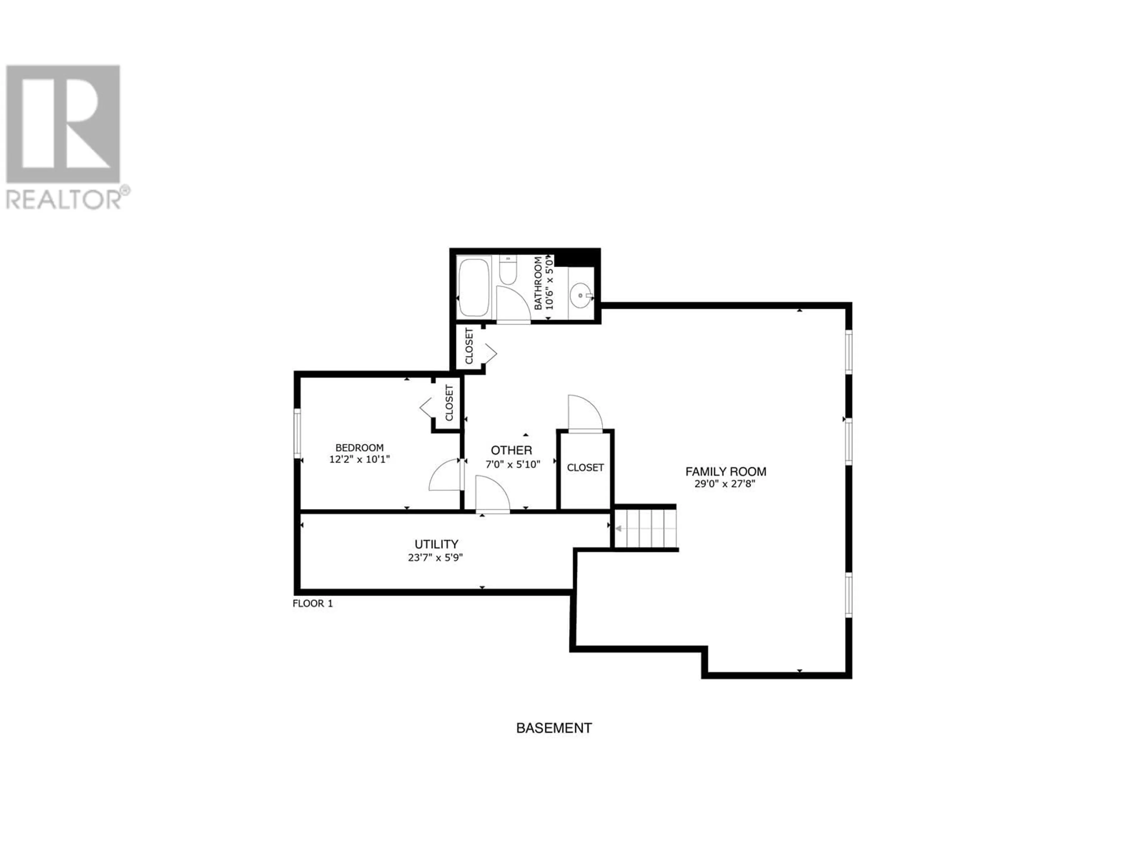 Floor plan for 11035 86A STREET, Fort St. John British Columbia V1J0A6