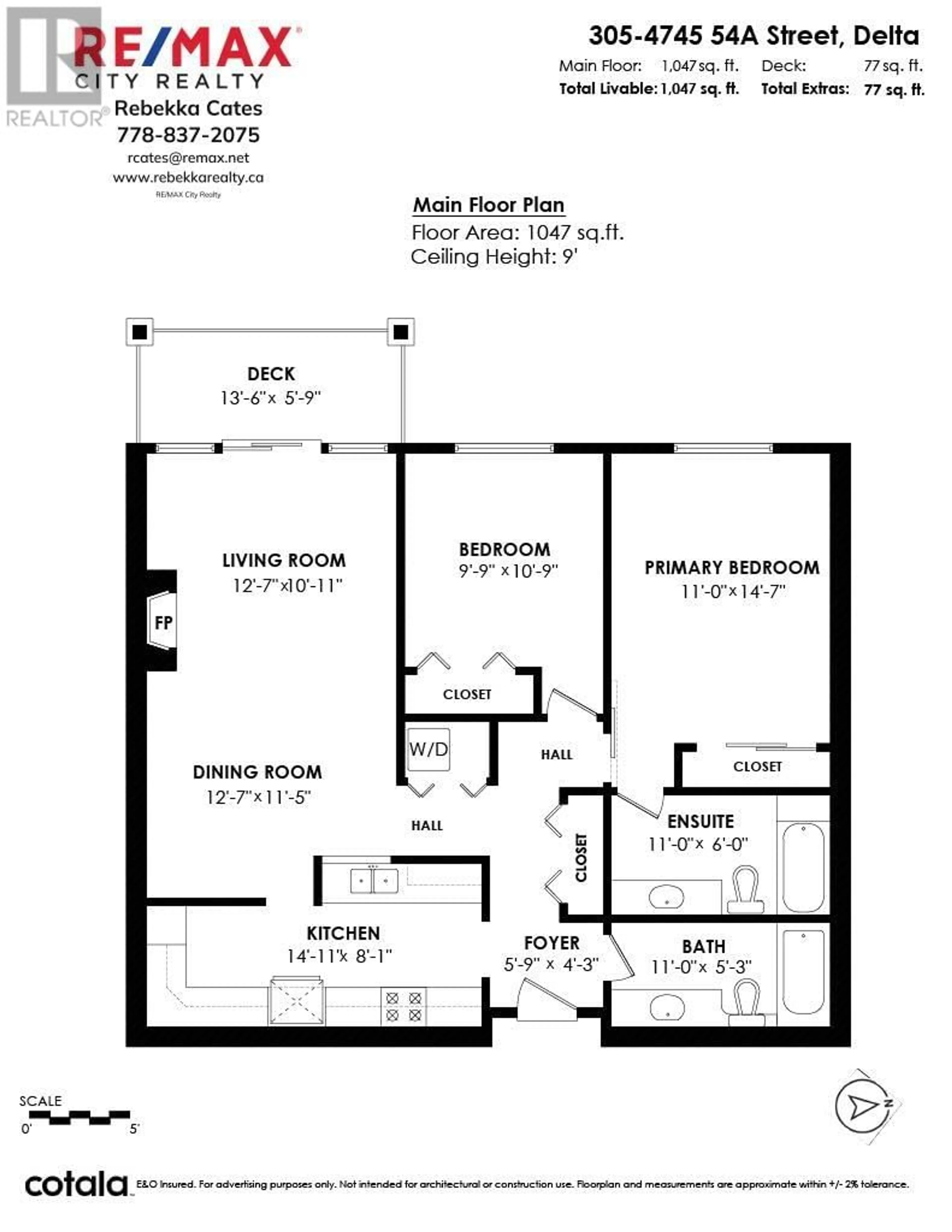 Floor plan for 305 - 4745 54A STREET, Delta British Columbia V4K2Z9