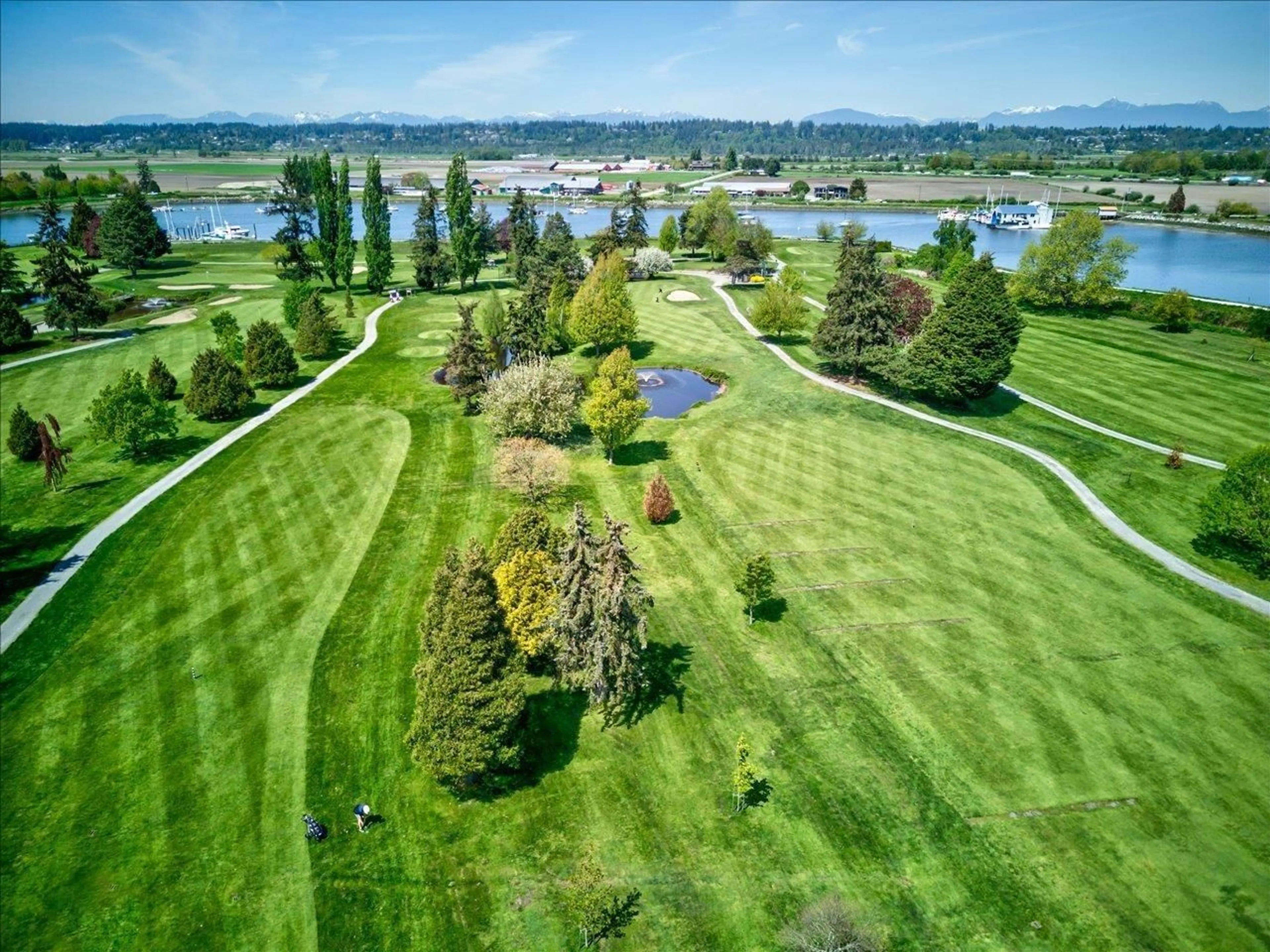 A pic from outside/outdoor area/front of a property/back of a property/a pic from drone, water/lake/river/ocean view for 2 - 14065 NICO WYND, Surrey British Columbia V4P1J2