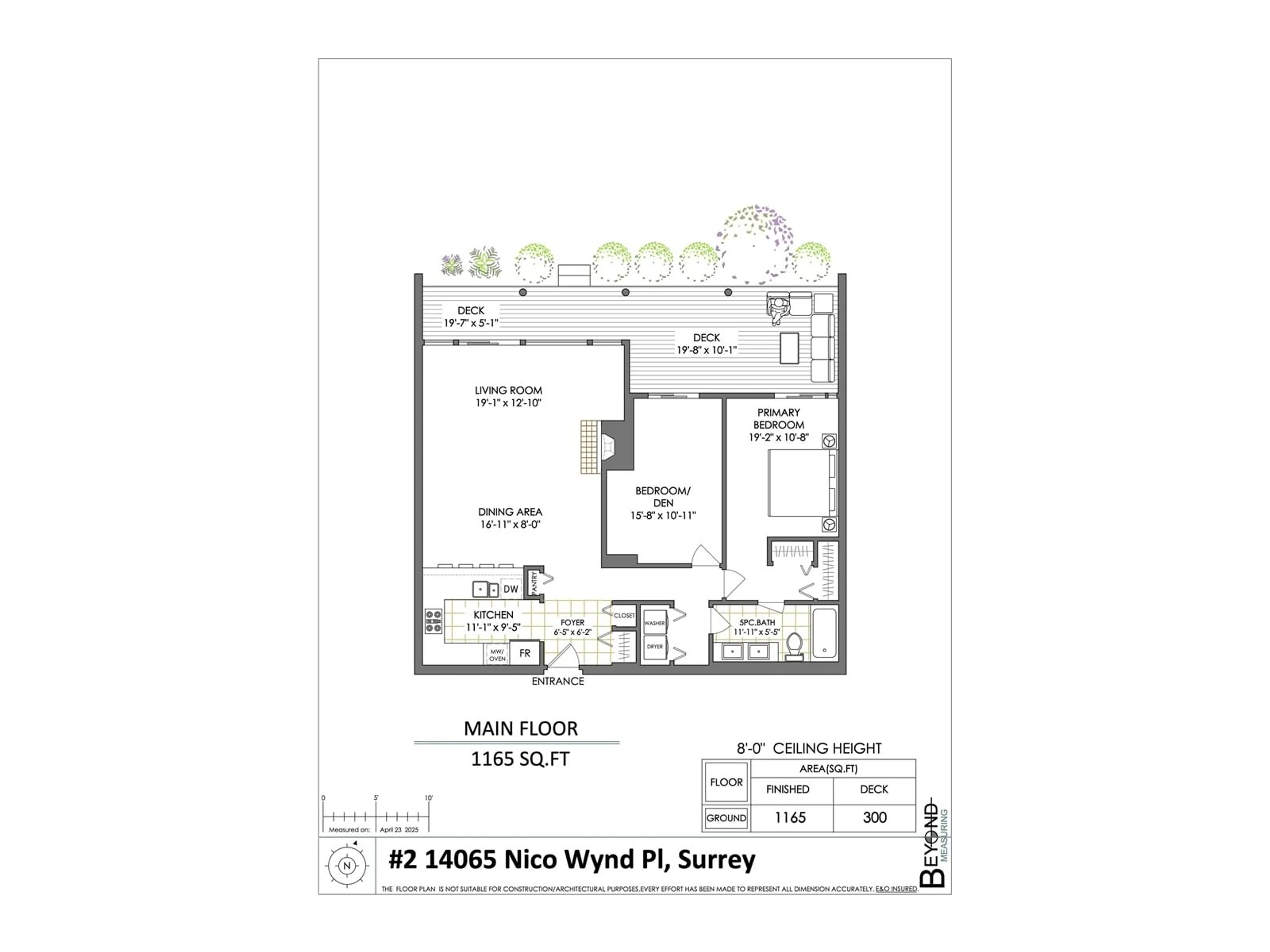 Floor plan for 2 - 14065 NICO WYND, Surrey British Columbia V4P1J2