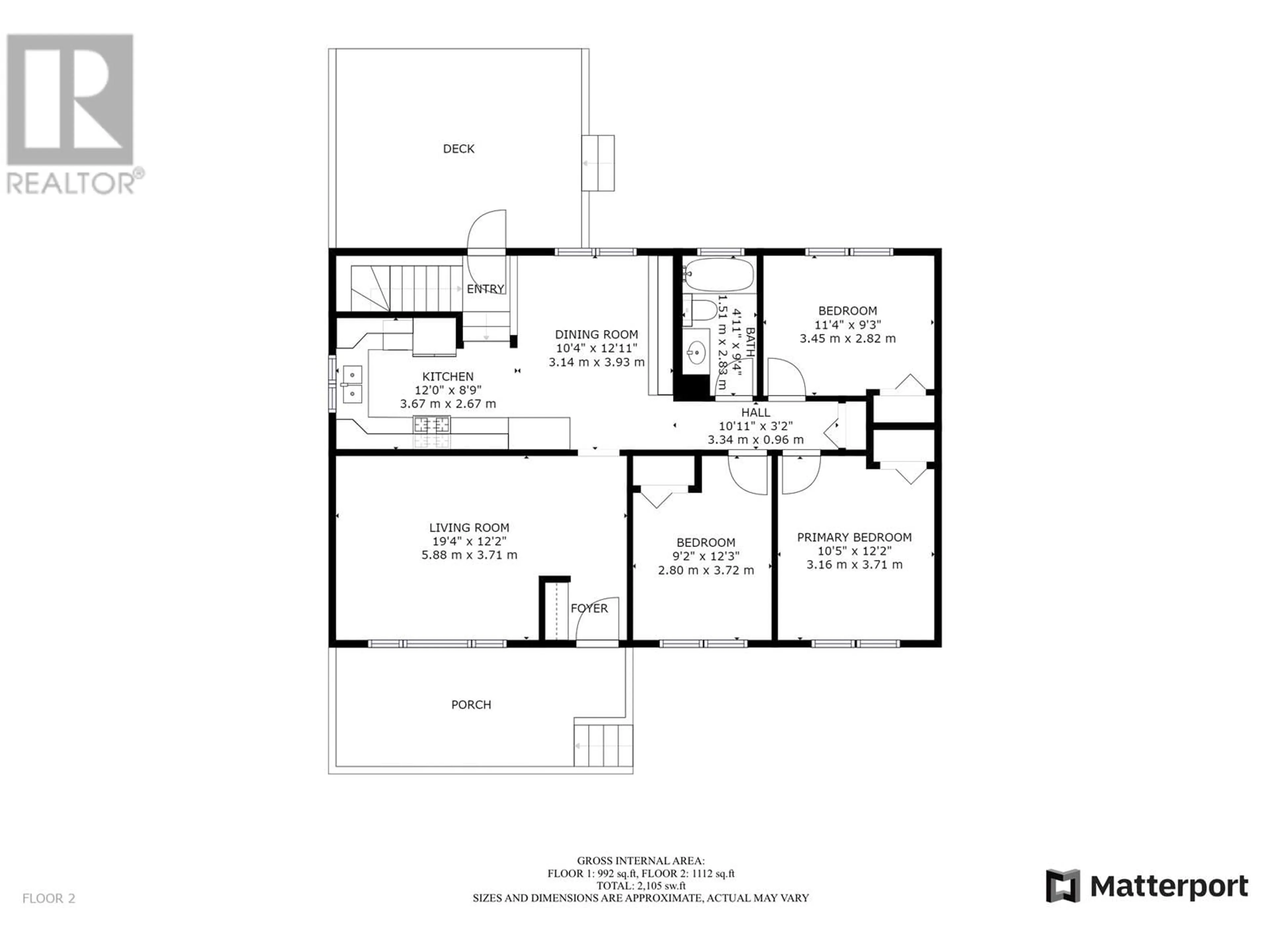 Floor plan for 55 PRINCESS CRESCENT, Fort St. John British Columbia V1J2R4
