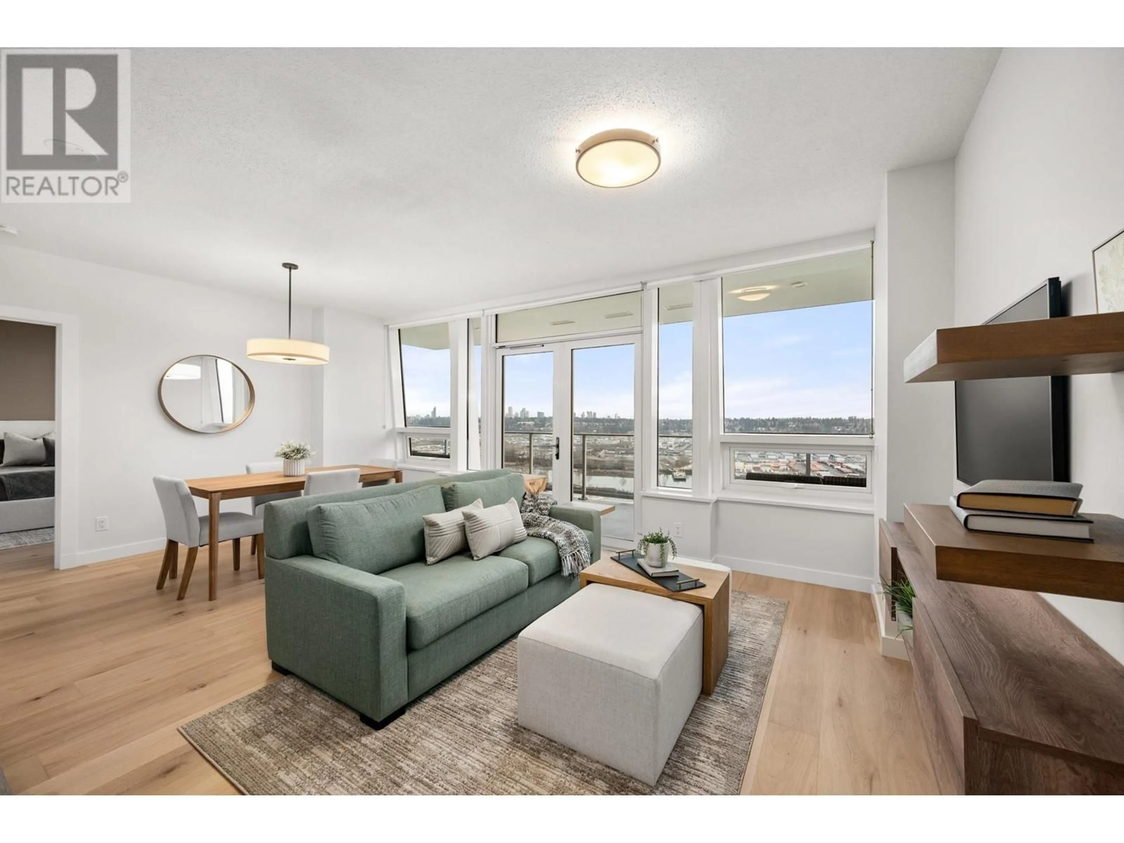 Living room with furniture, unknown for 3202 - 908 QUAYSIDE DRIVE, New Westminster British Columbia V3M0L4