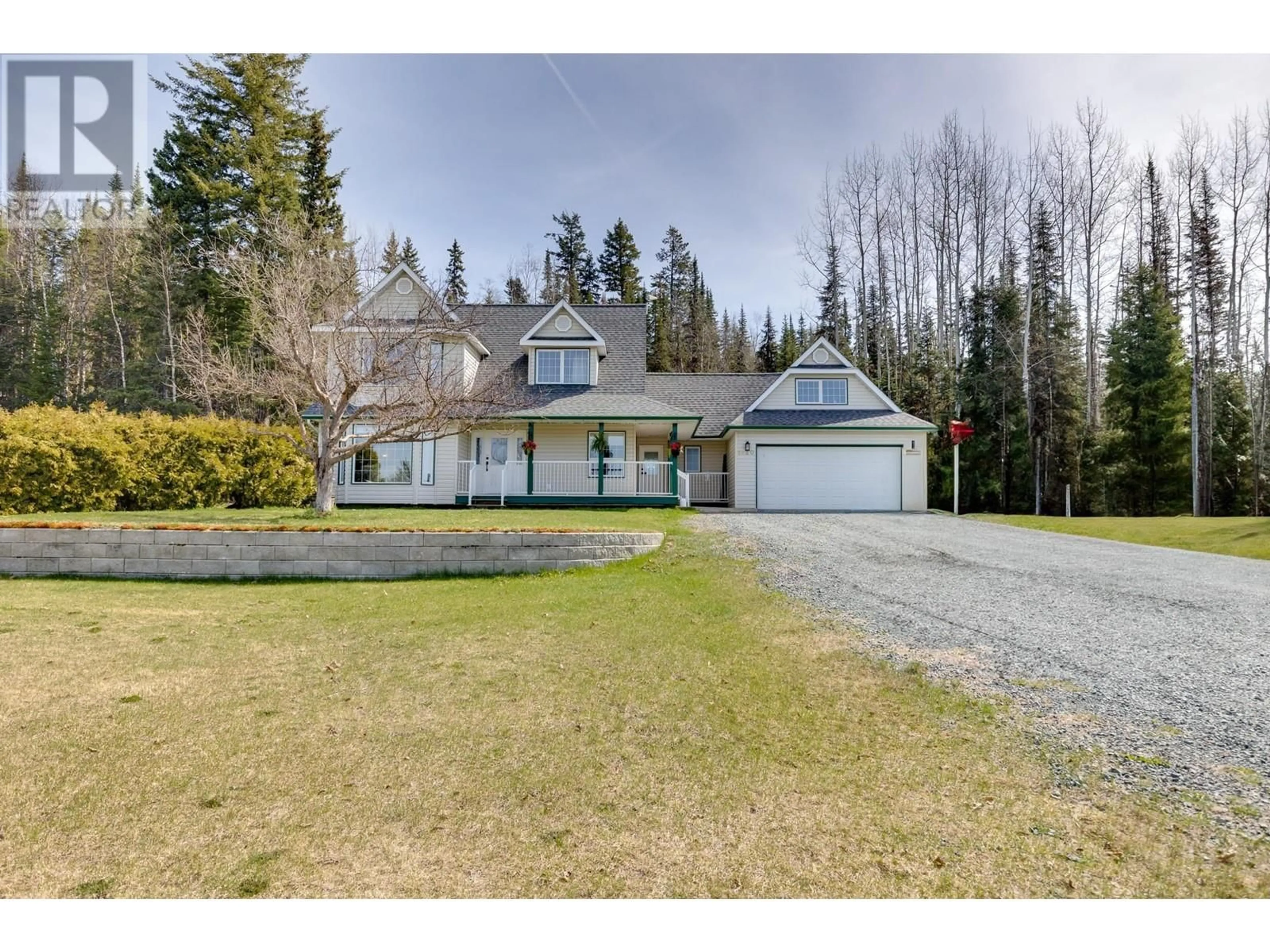 A pic from outside/outdoor area/front of a property/back of a property/a pic from drone, street for 1420 EAST TABOR LAKE ROAD, Prince George British Columbia V2N6X2