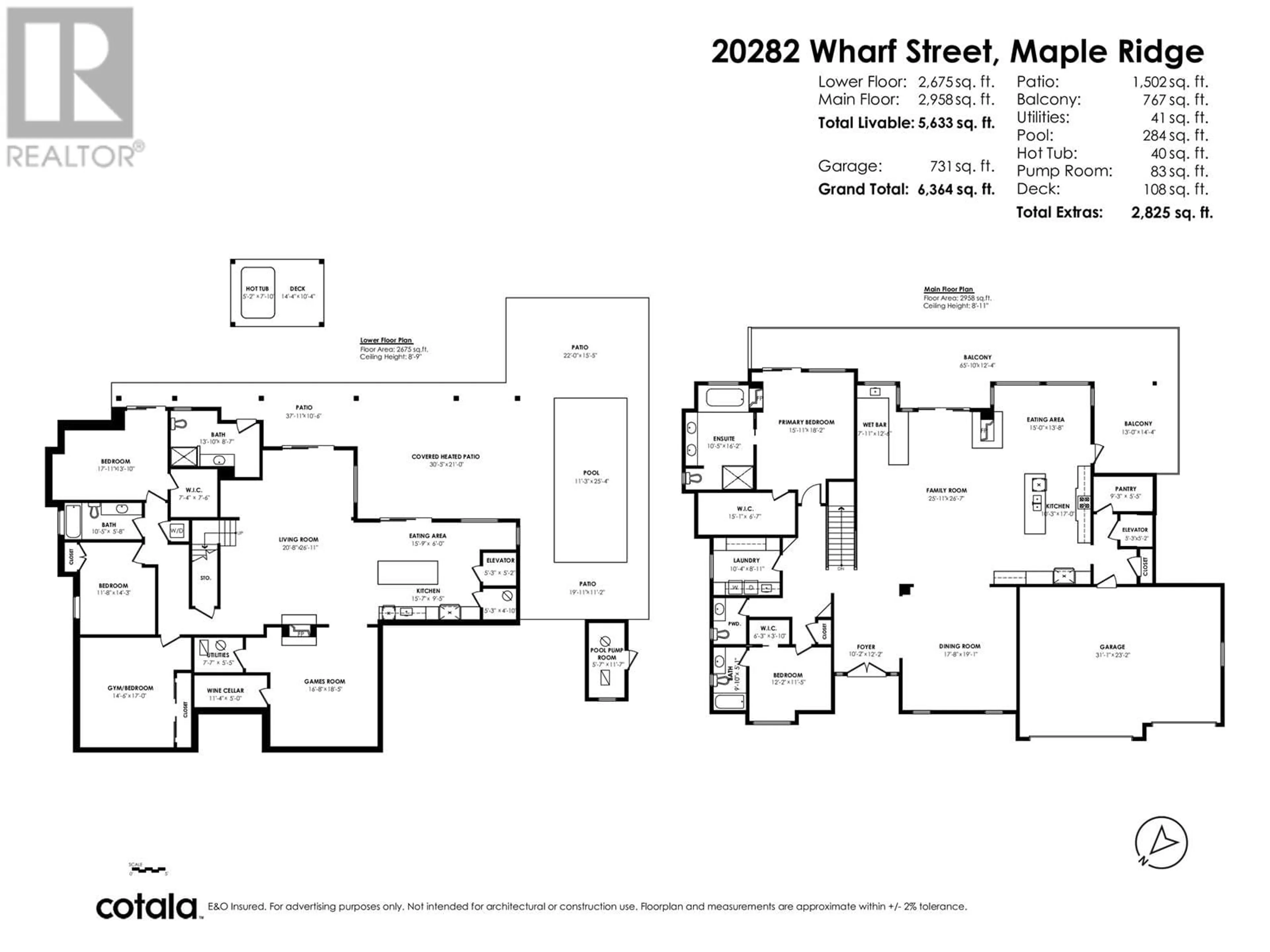 Floor plan for 20282 WHARF STREET, Maple Ridge British Columbia V2X1A3