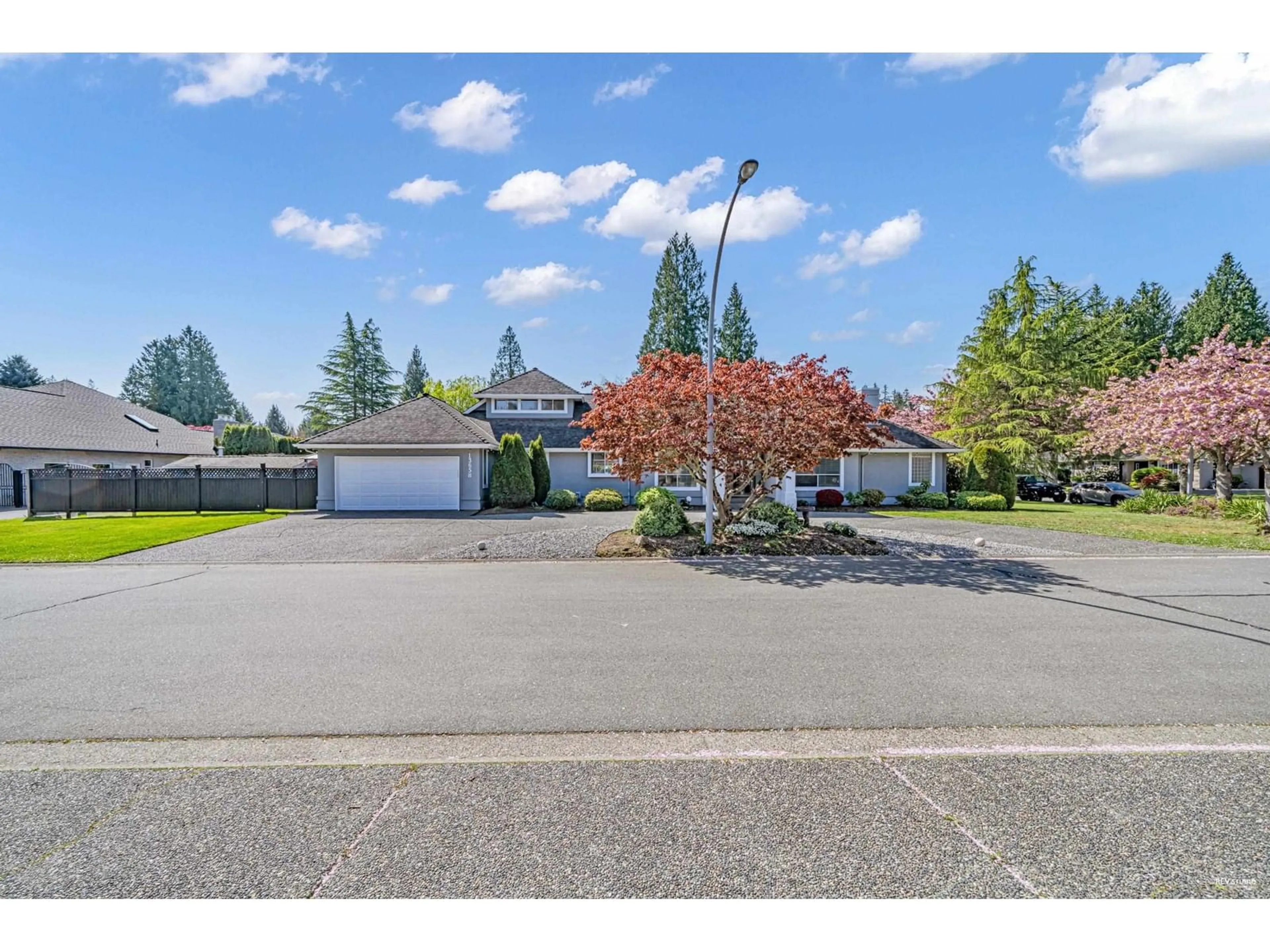 A pic from outside/outdoor area/front of a property/back of a property/a pic from drone, street for 13658 19, Surrey British Columbia V4A9E9