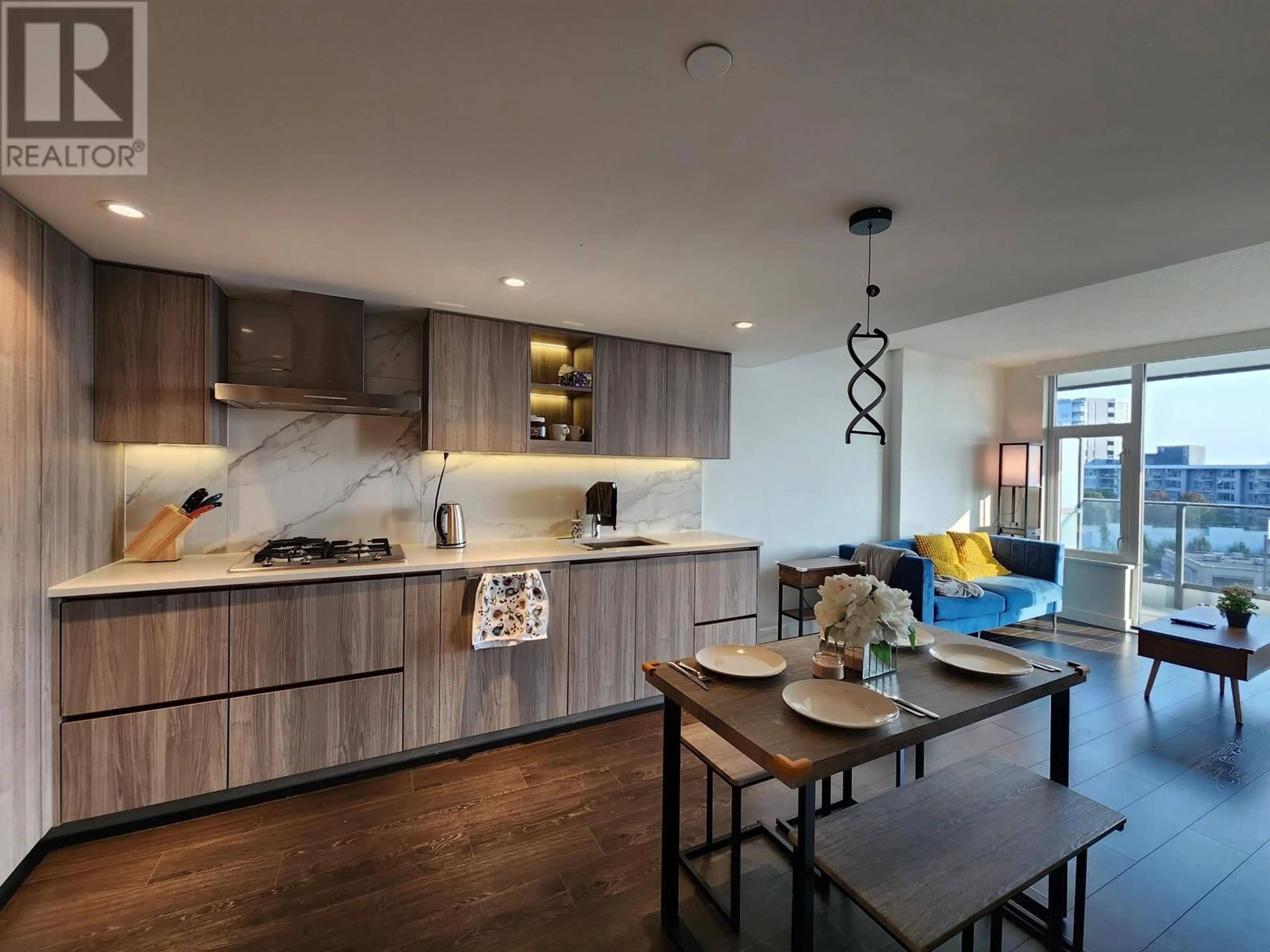 Open concept kitchen, unknown for 705 - 8555 CAPSTAN WAY, Richmond British Columbia V6X0W1