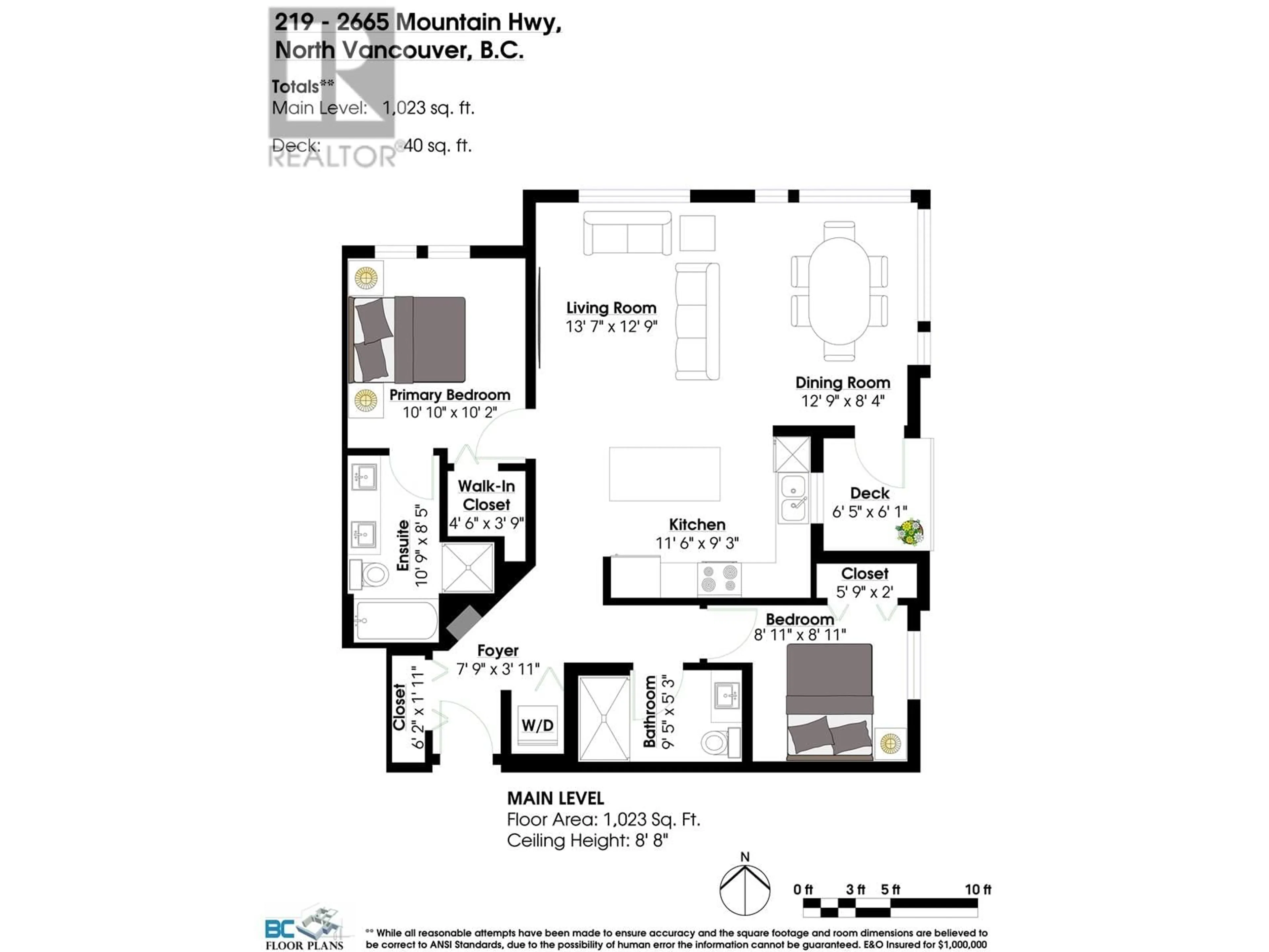 Floor plan for 219 - 2665 MOUNTAIN HIGHWAY, Vancouver British Columbia V7J0A8