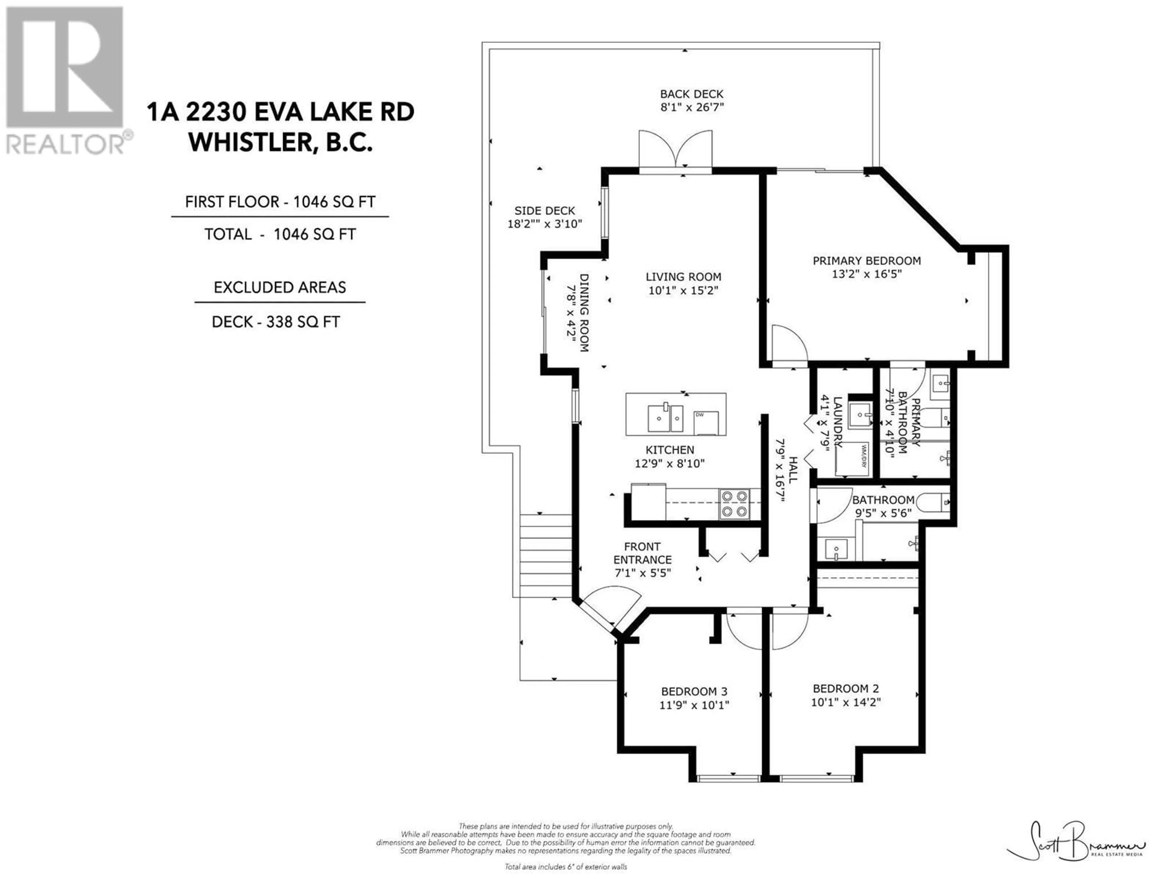Floor plan for 1A - 2230 EVA LAKE ROAD, Whistler British Columbia V8E0M5