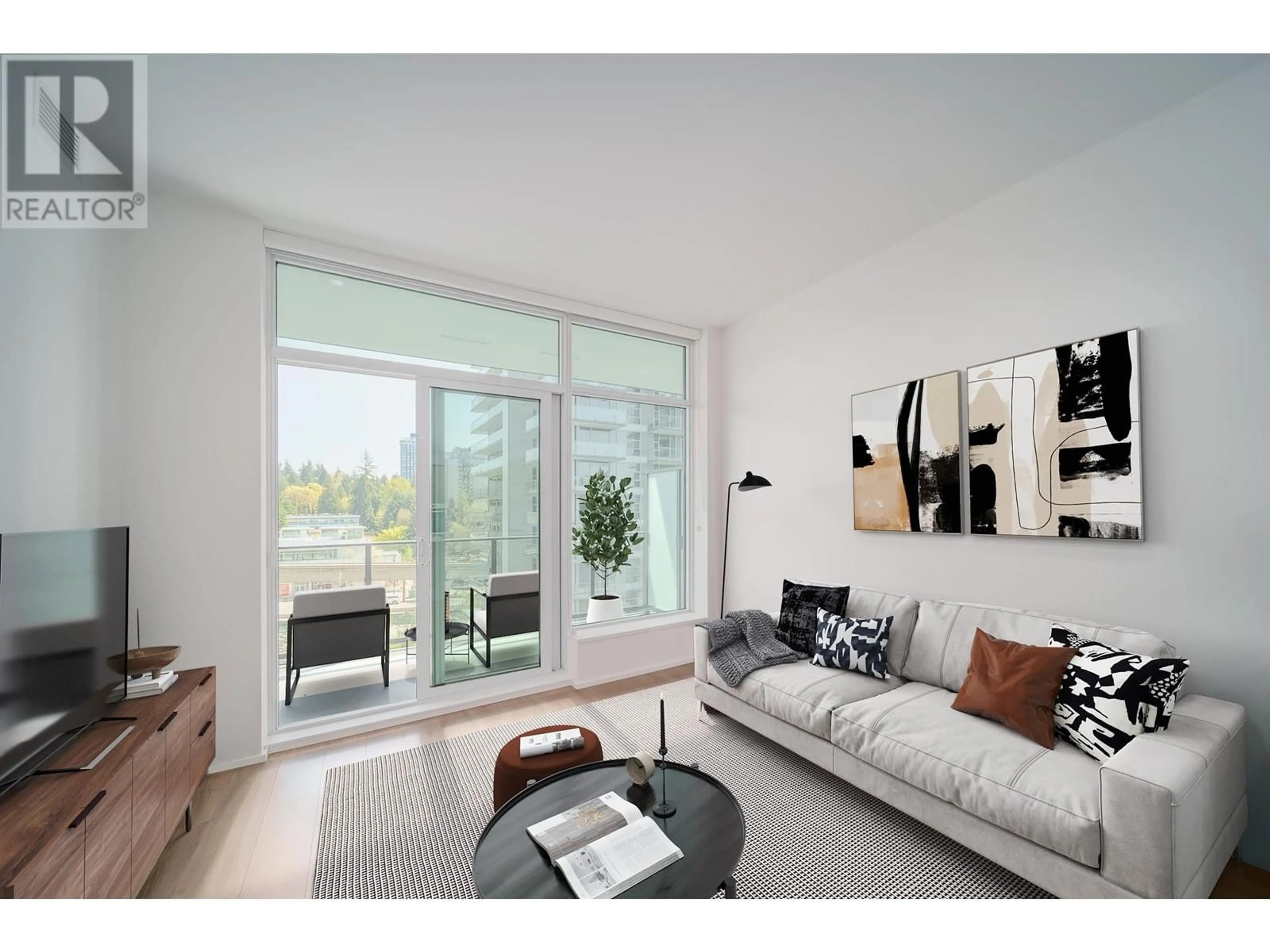 Living room with furniture, unknown for 603 - 3809 EVERGREEN PLACE, Burnaby British Columbia V3J0M1