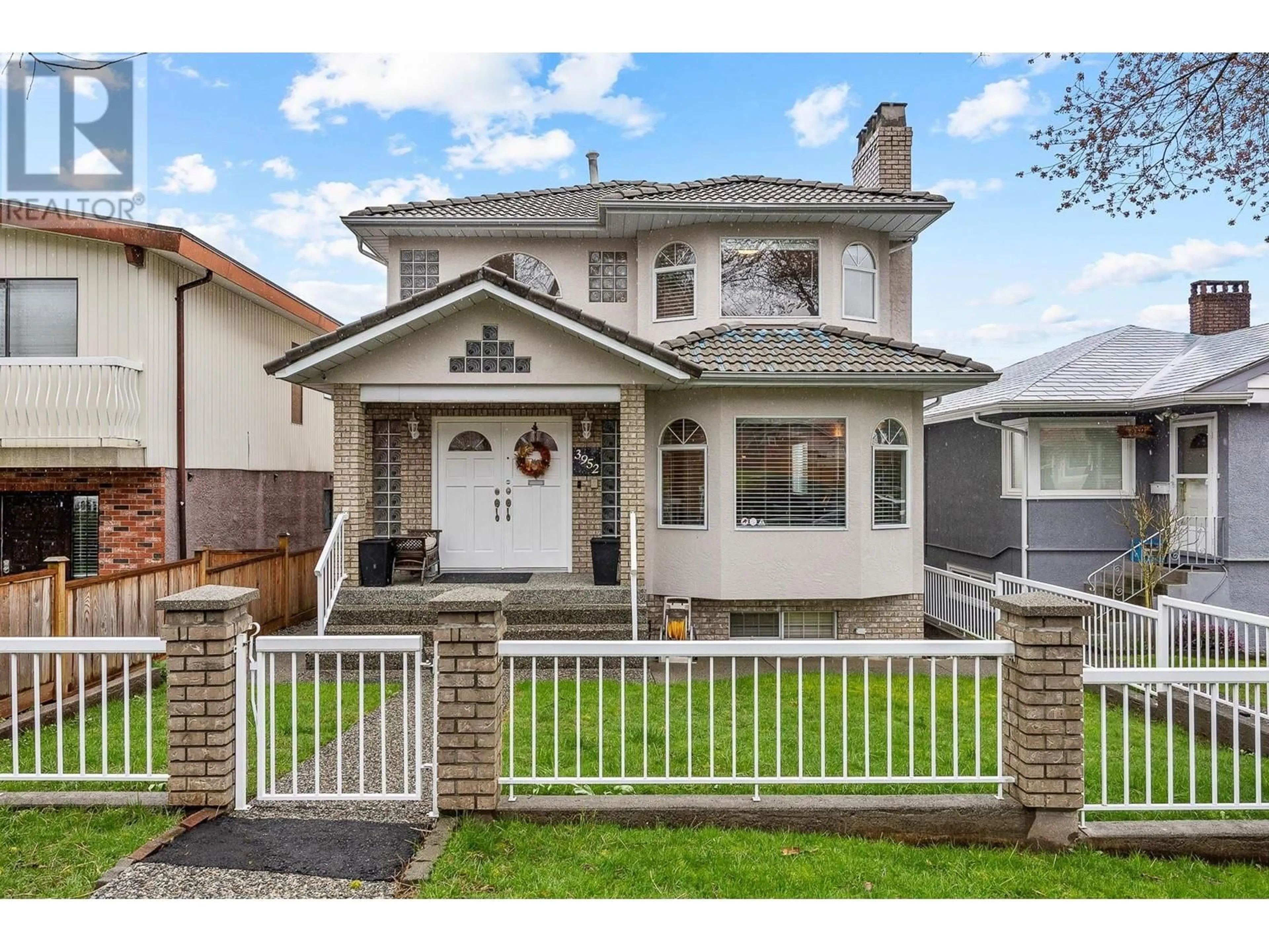 Home with brick exterior material, street for 3952 GEORGIA STREET, Burnaby British Columbia V5C2T1