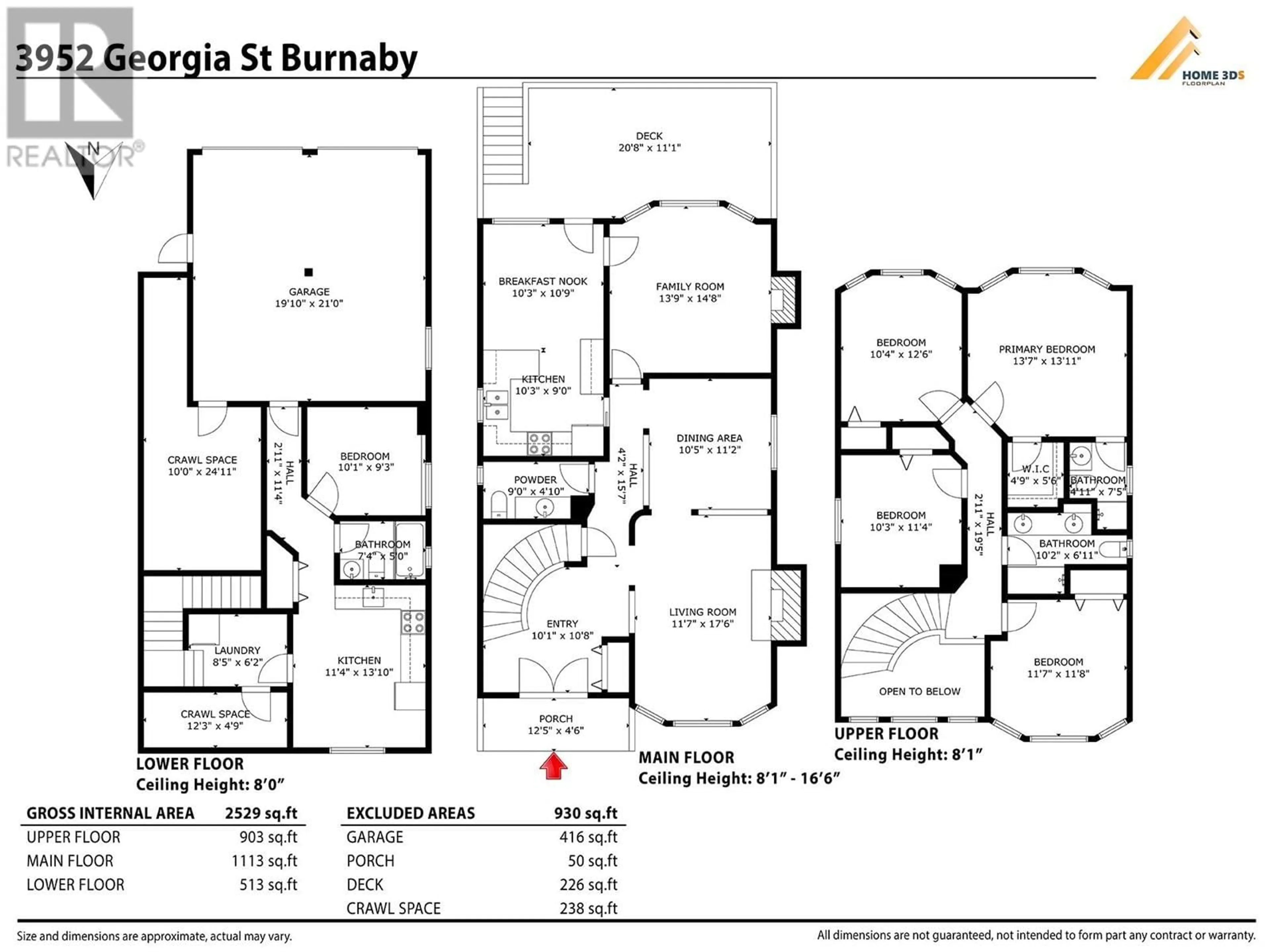Floor plan for 3952 GEORGIA STREET, Burnaby British Columbia V5C2T1