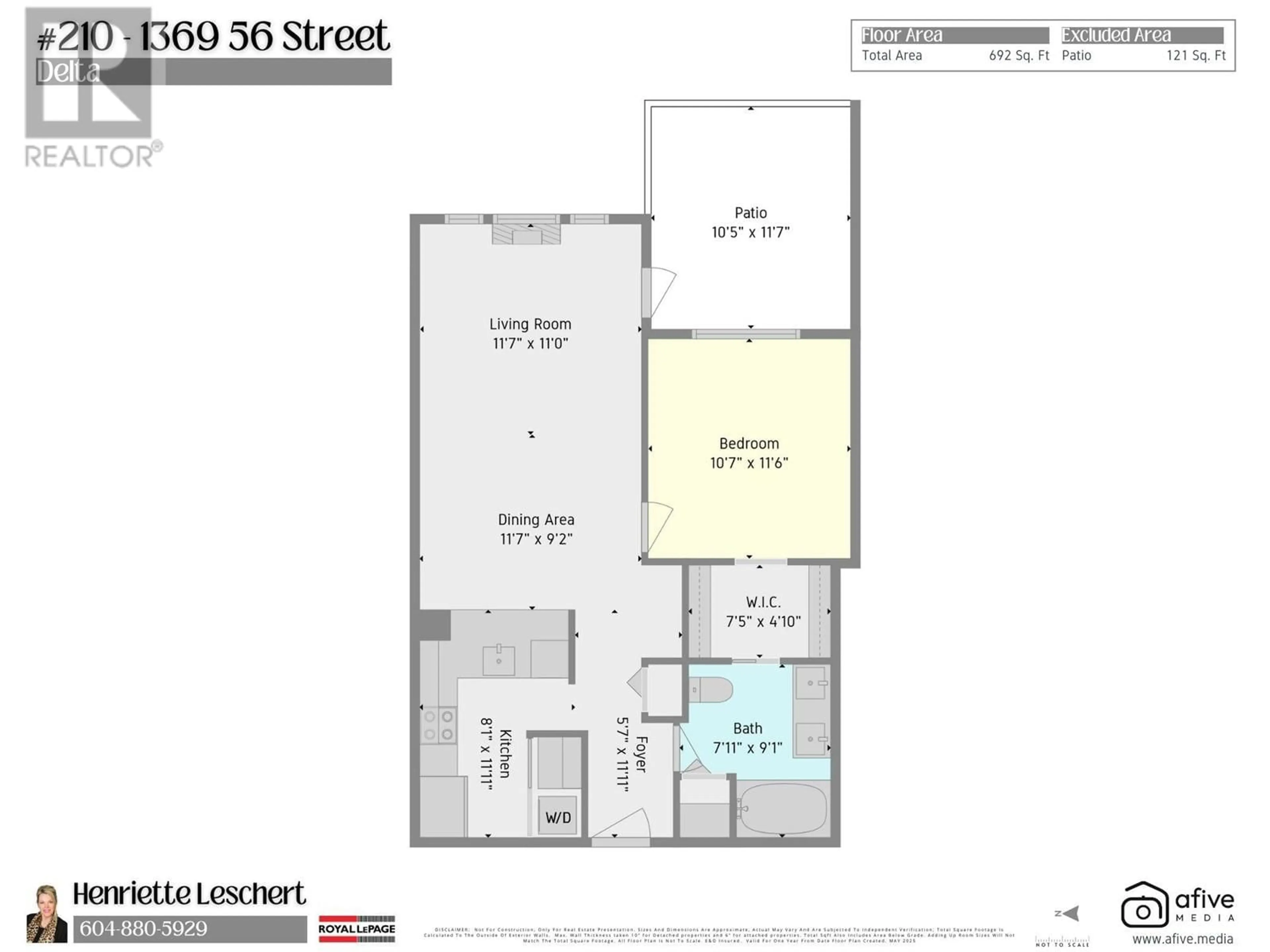 Floor plan for 210 - 1369 56TH ST. STREET, Delta British Columbia V4L2A6