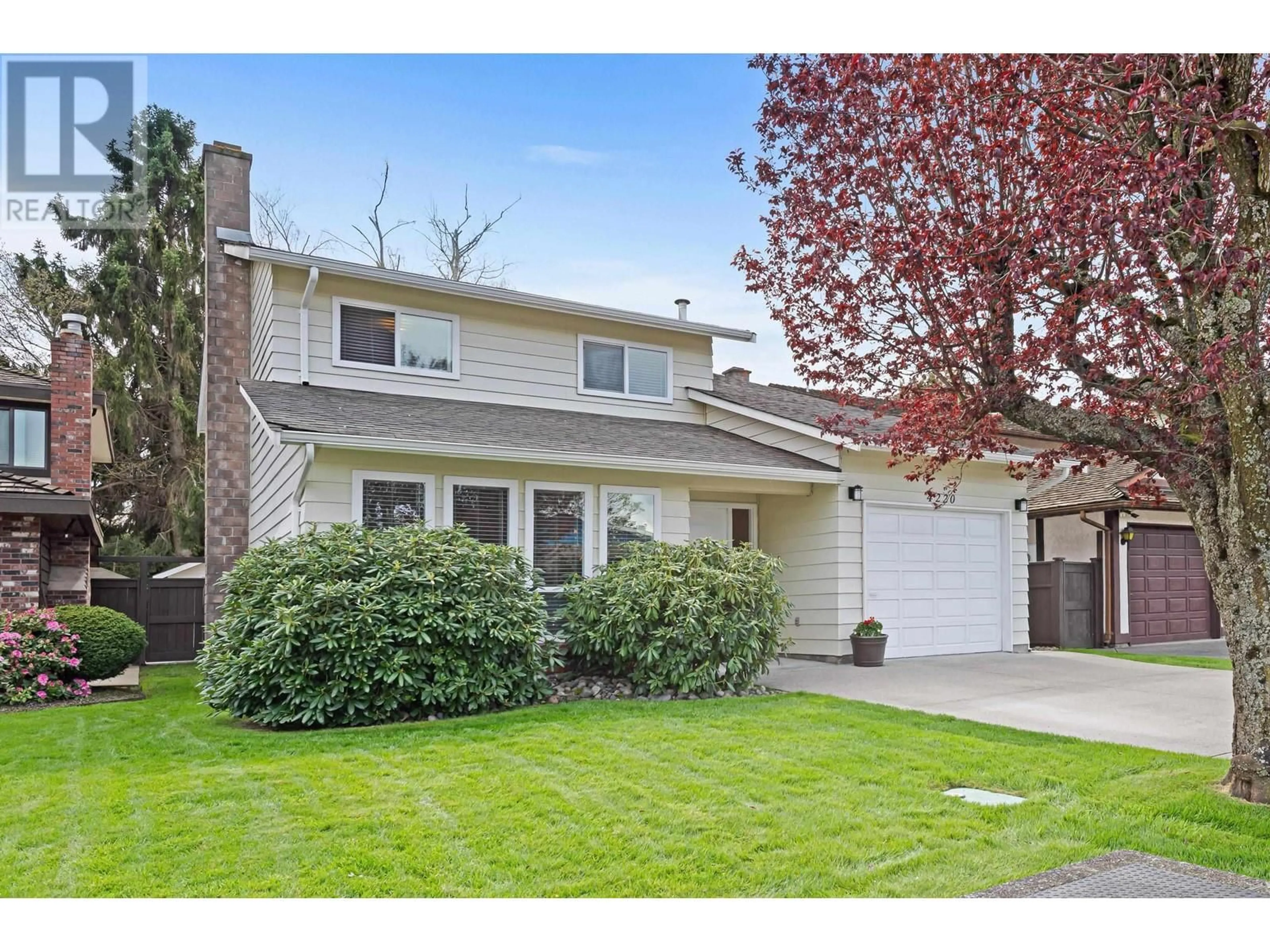 Home with vinyl exterior material, street for 4220 WALLER DRIVE, Richmond British Columbia V7E5J5