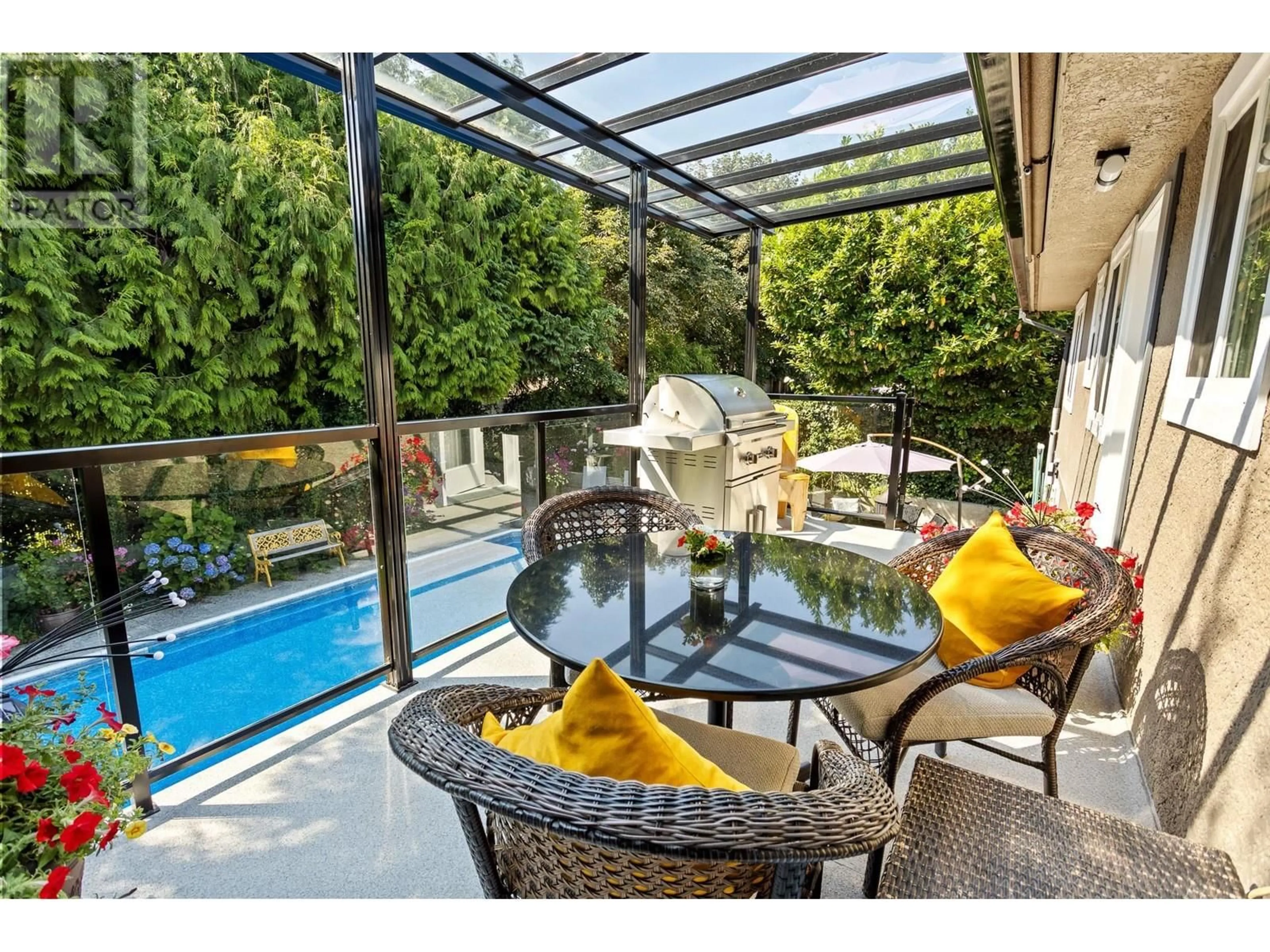Patio, water/lake/river/ocean view for 3959 WOOD WAY, Port Coquitlam British Columbia V3B4B5