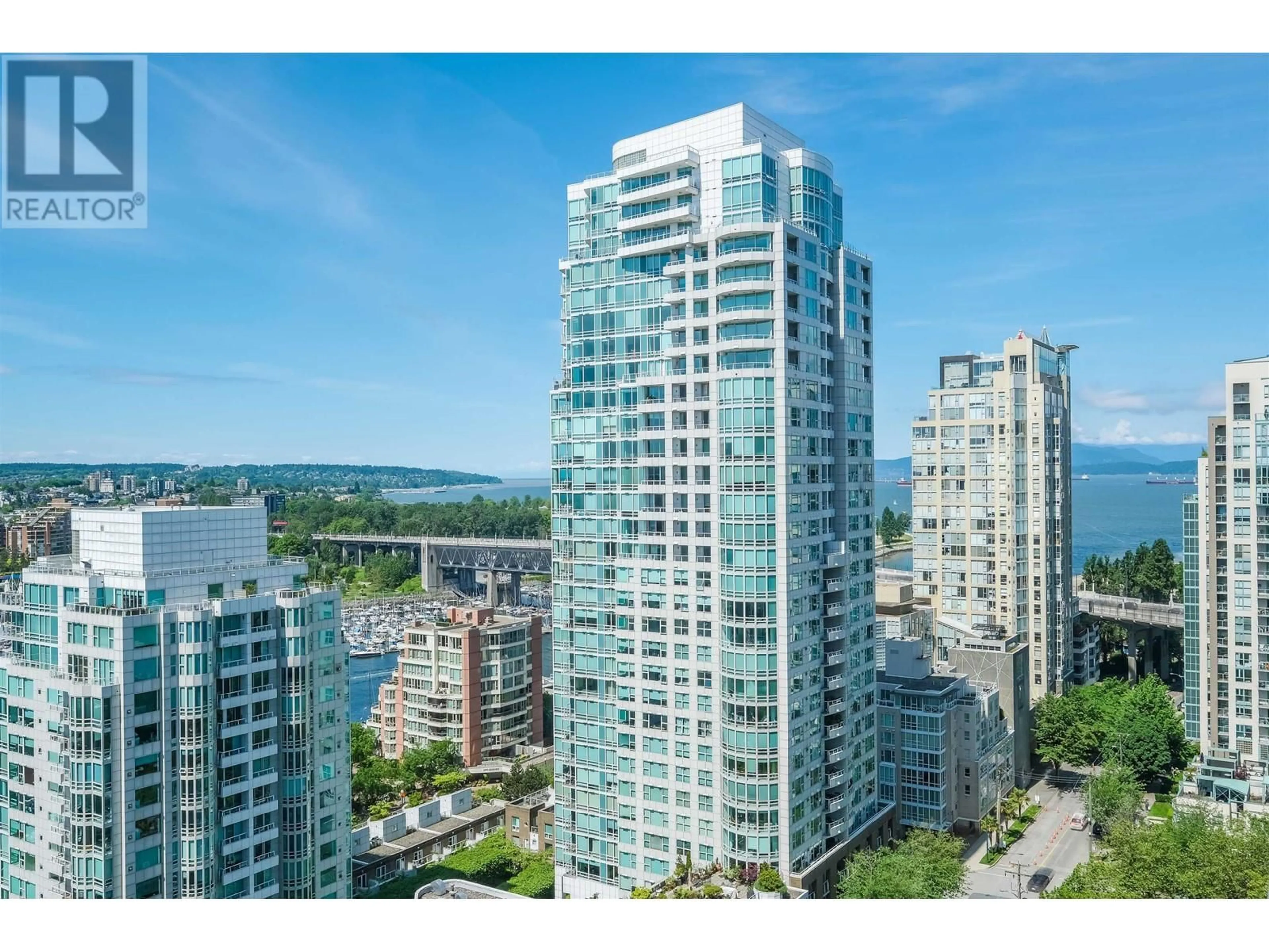 A pic from outside/outdoor area/front of a property/back of a property/a pic from drone, city buildings view from balcony for 2102 - 1480 HOWE STREET, Vancouver British Columbia V6Z1C4